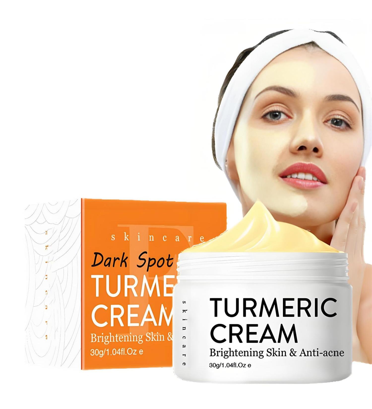  SONGVISON Natural Turmeric Cream Deep Moisturizing Care for Glowing and Acne Skin Vitamin C Body Lotion Against Dark Spots Sun Damaged Skin & Skin - Buy Online on GoSupps.com