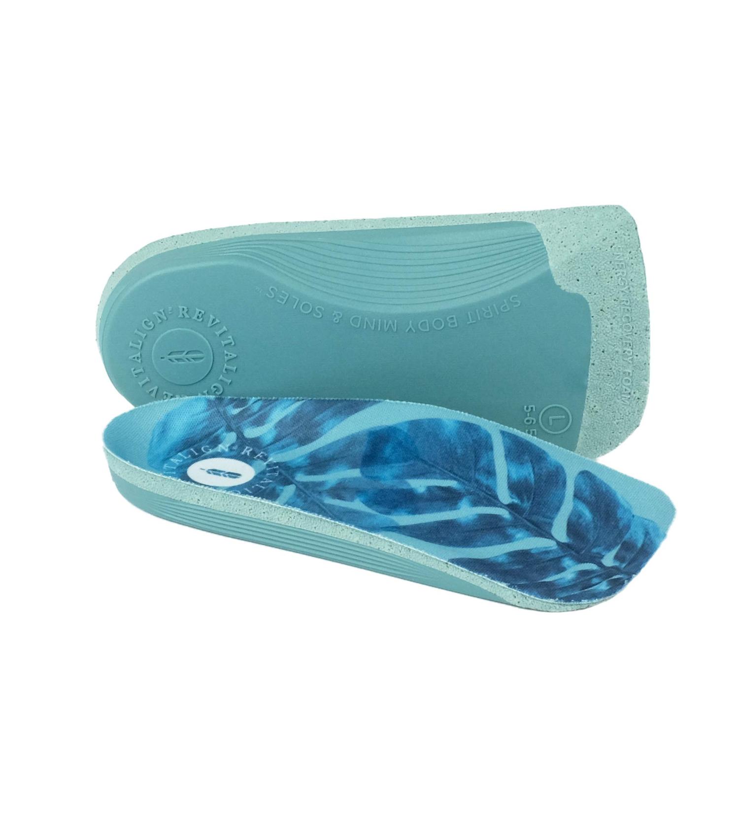 REVITALIGN Women's Slim-Sole Orthotic Sandals | Small Sizes 7-8.5 | Blue - Buy Online on GoSupps.com