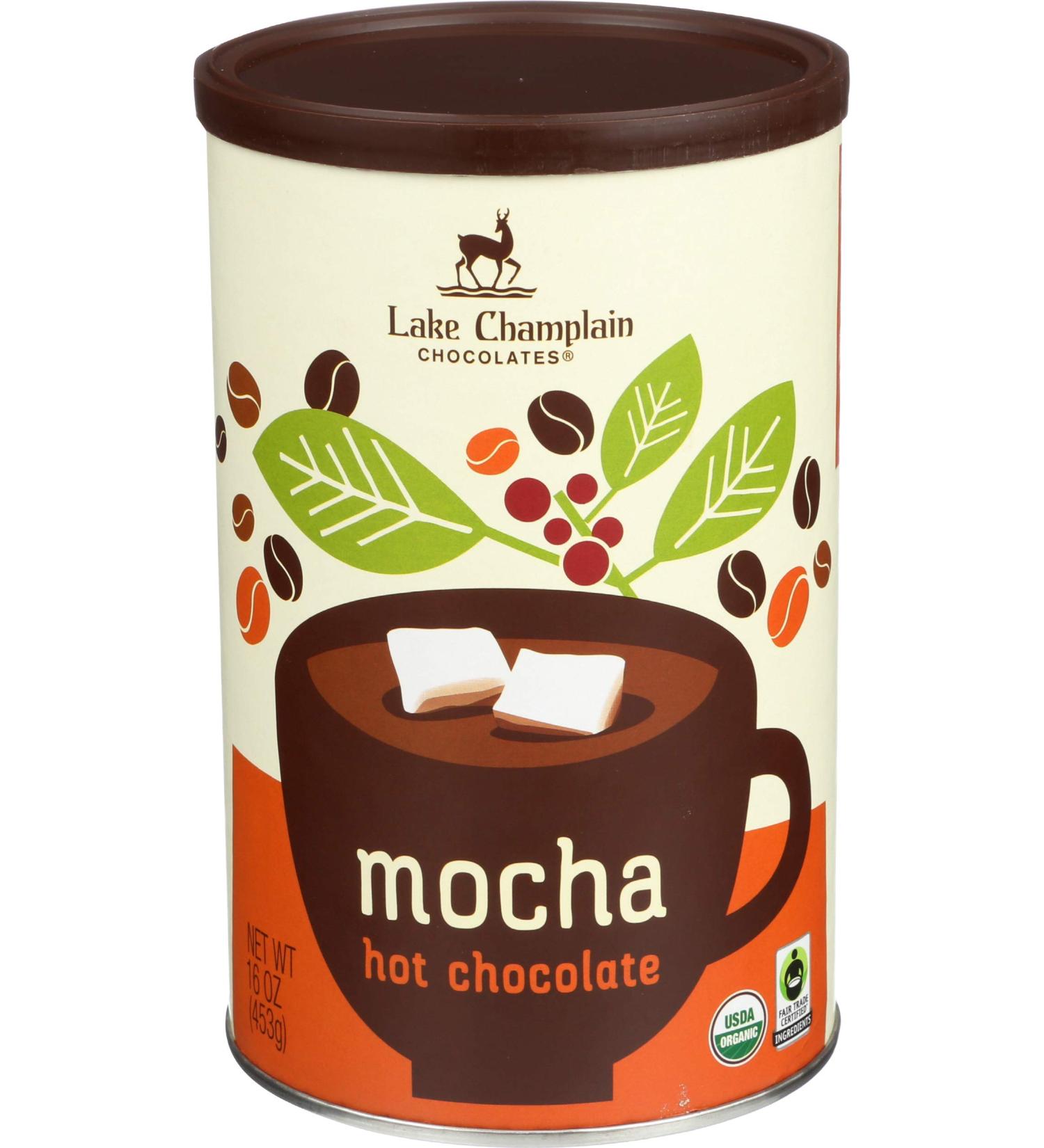 Lake Champlain Mocha Hot Chocolate Mix - 16 oz | Gourmet Chocolate Drink - Buy Online on GoSupps.com