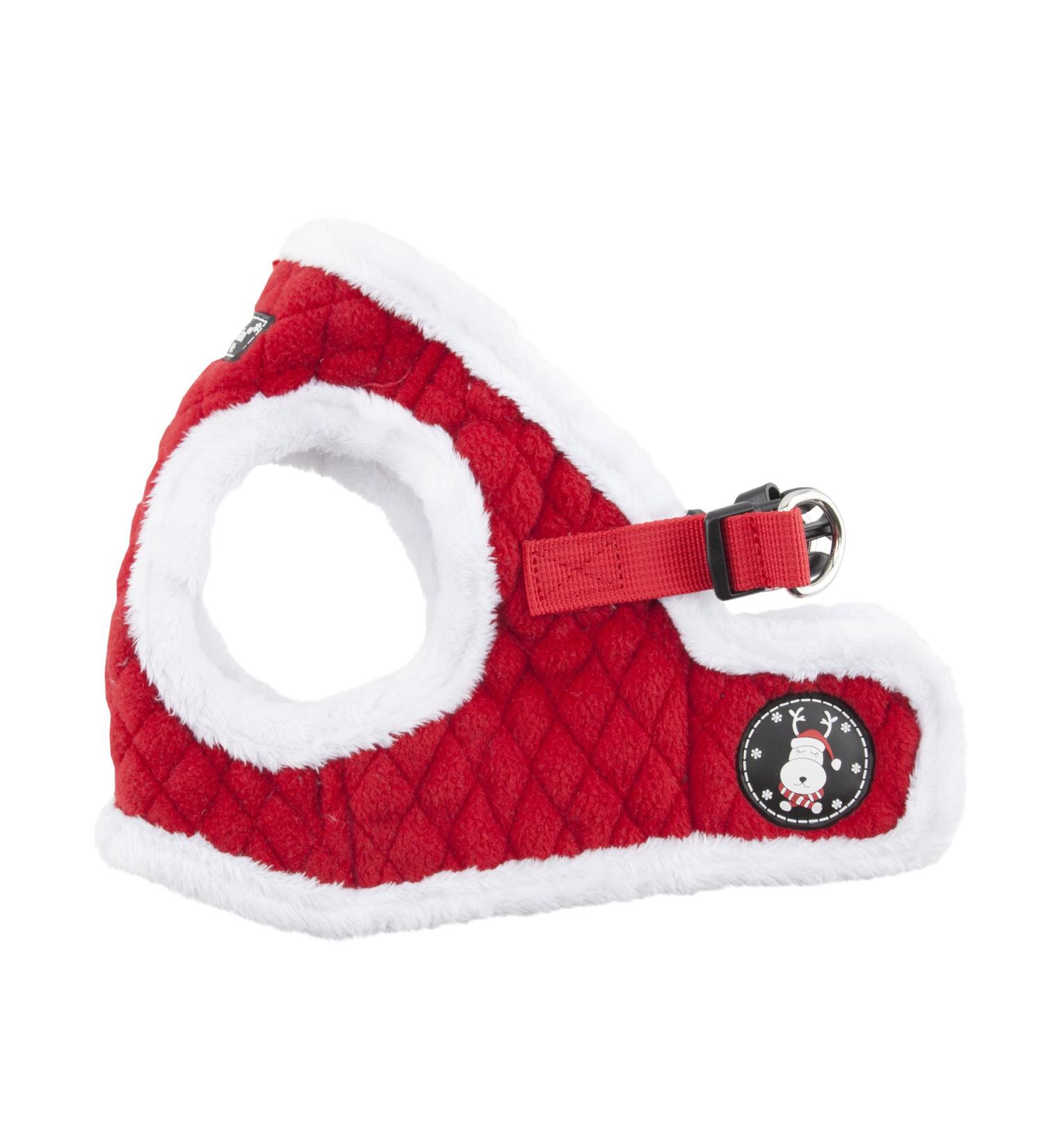 Puppia Christmas Winter Dog Harness Vest - Red Medium Blitzen Design - Buy Online on GoSupps.com