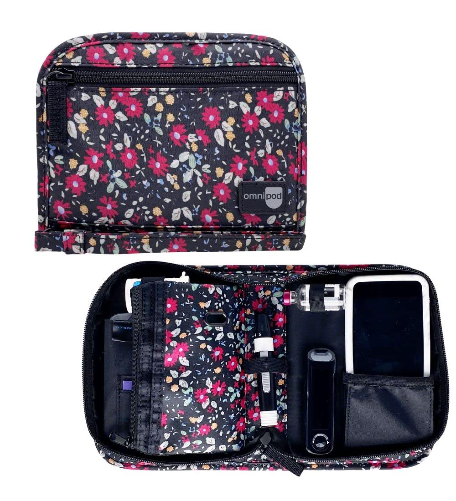 Flora Omnipod Supply Case for Diabetes Supplies - Fits Omnipod 5, Dash, and PDM - Insulin, Test Strips, Lancets, and More - Buy Online on GoSupps.com
