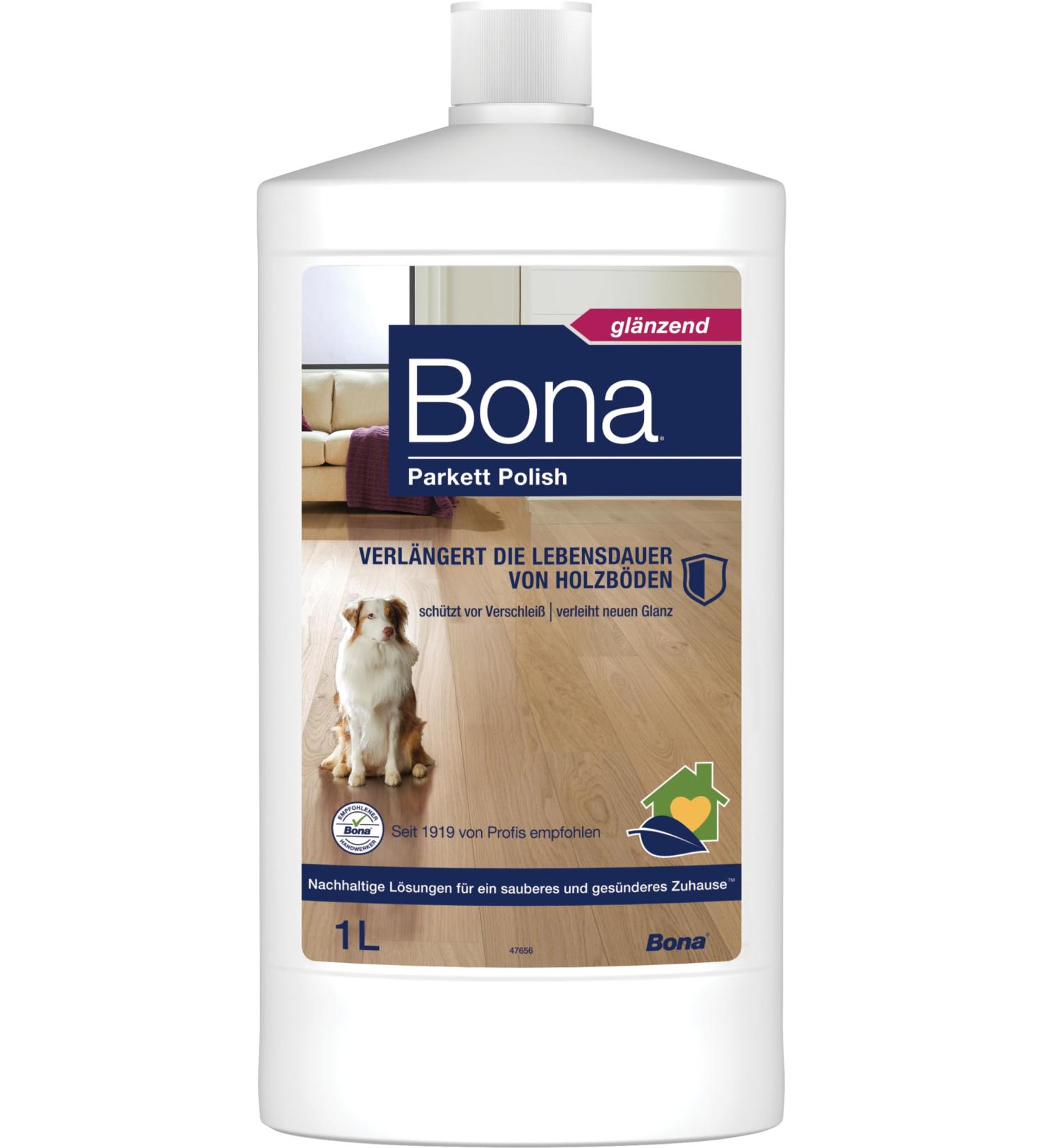 Buy Bona Parquet Oil Polish & Cleaner | Glossy Finish for Painted Wood Floors | 1L Parquet Care & Sealing Solutions - Buy Online on GoSupps.com