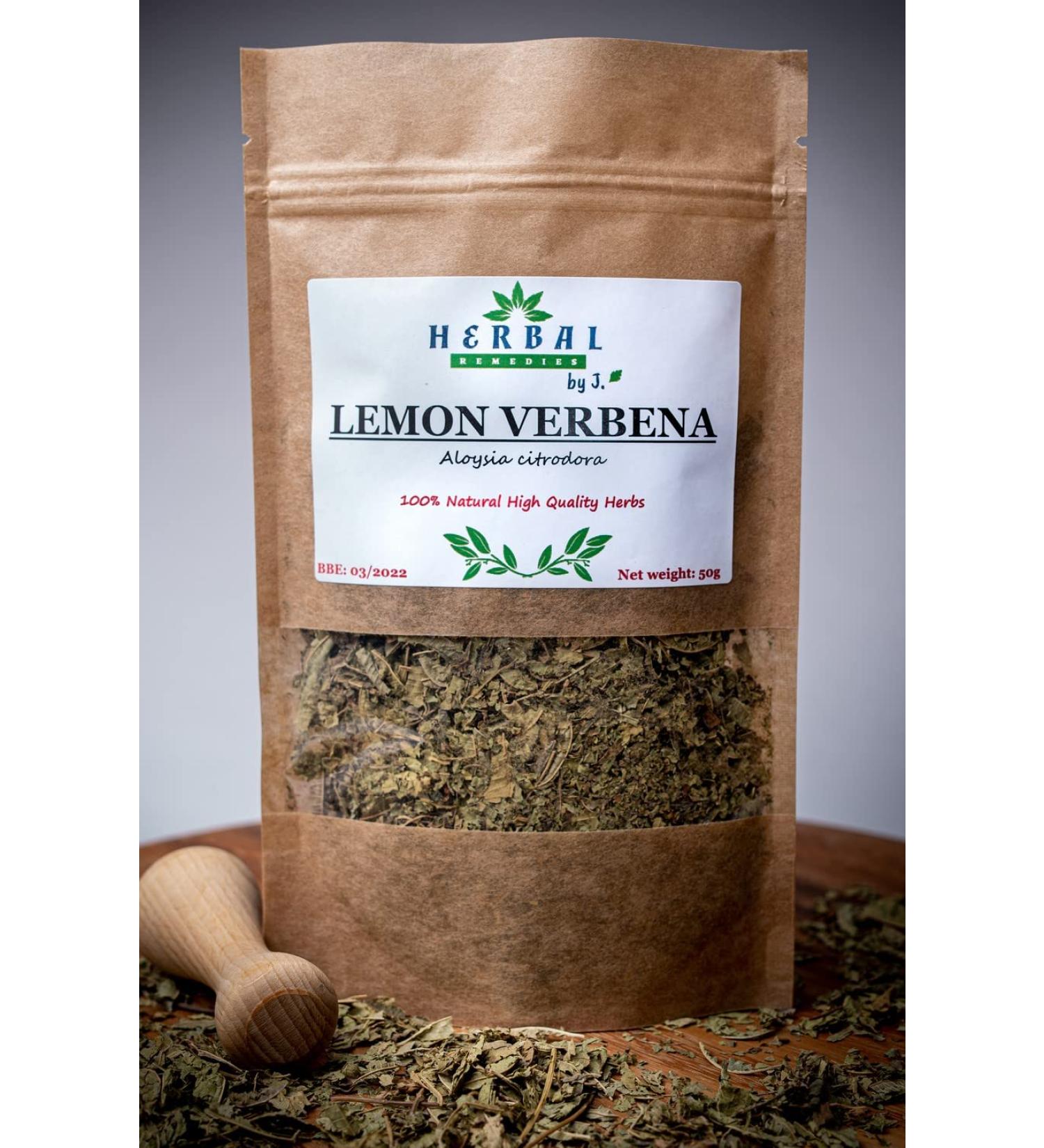 Lemon Verbena Loose Leaf Tea Dried Herb 50g - Aloysia citrodora - Herbal Remedies by J. - Werbena Cytrynowa - Buy Online on GoSupps.com