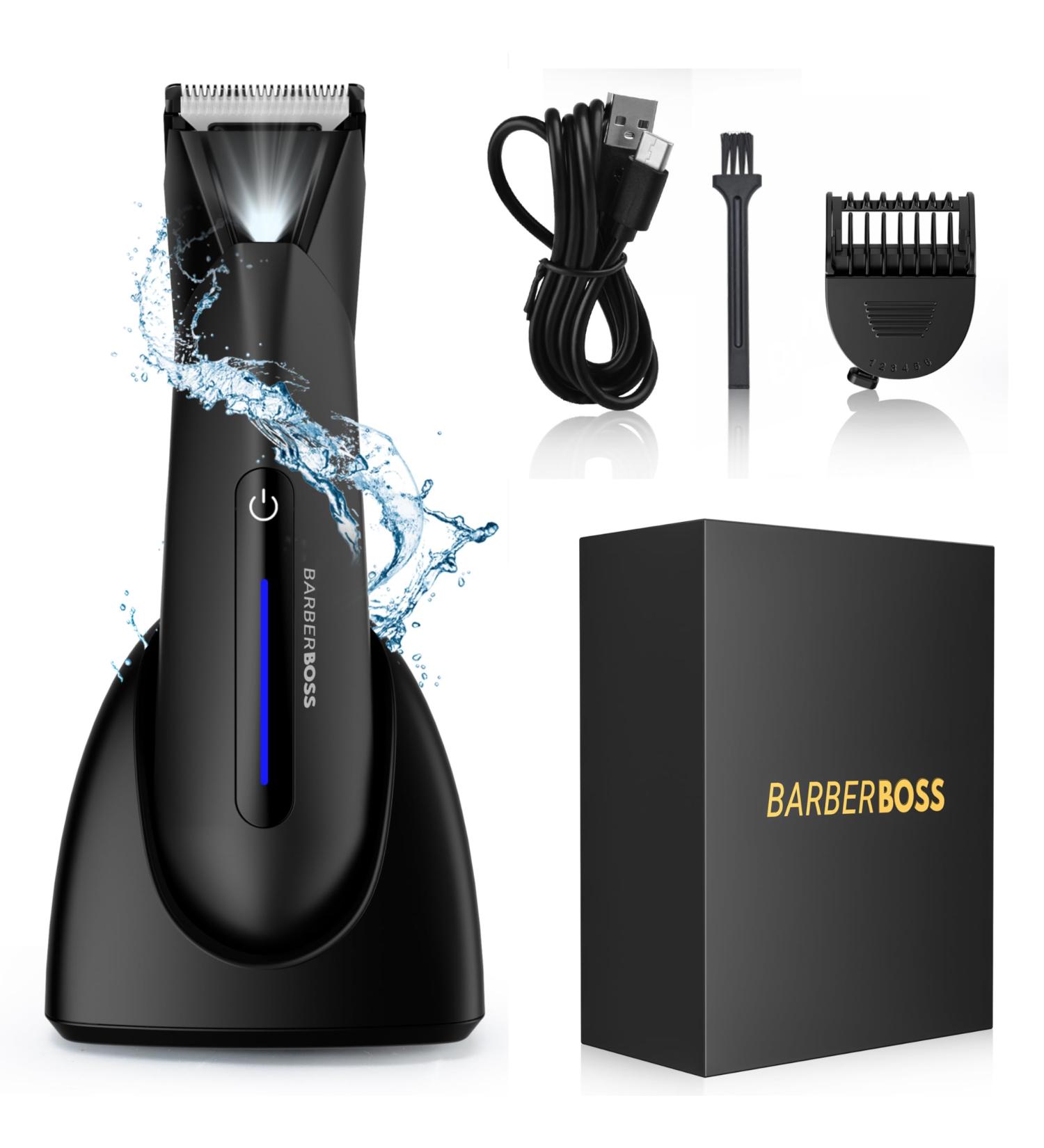 BarberBoss Groin & Body Trimming Kit Men s Ball and Body Hair Clipper Grooming Set for Men Gentle Pubic Hair Trimmer Male Body Shaving Kit Private Area Groomer for Men - Buy Online on GoSupps.com