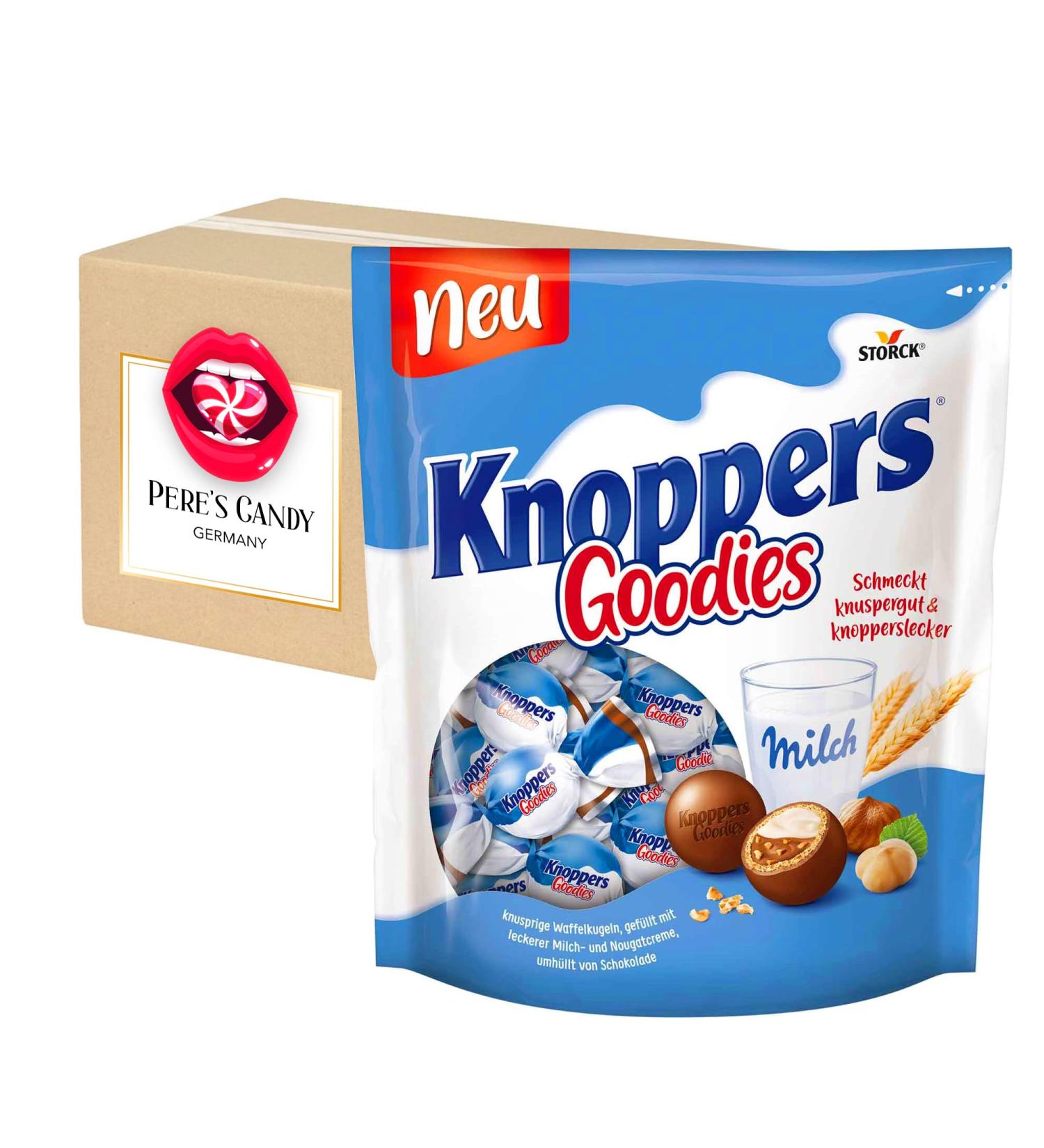 Buy Knoppers Goodies 180g - Crispy Wafer Balls with Milk & Nougat Cream | International Shipping & Gift from Pere's Candy - Buy Online on GoSupps.com