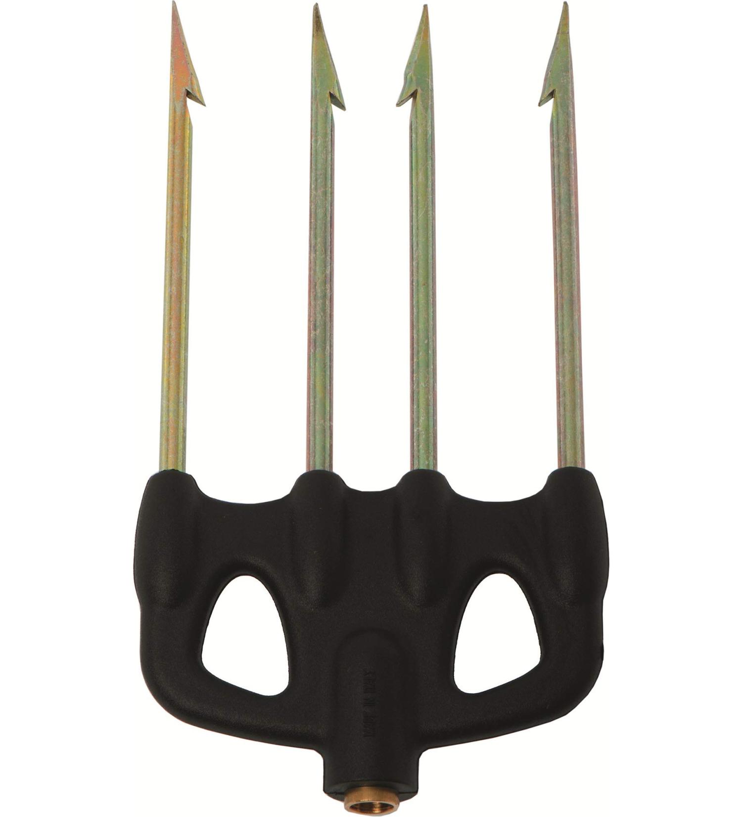 Cressi 1946 Adult Mutliprong Nylon 4 Points Tempered Multiprong 4 Prong Black Uni
