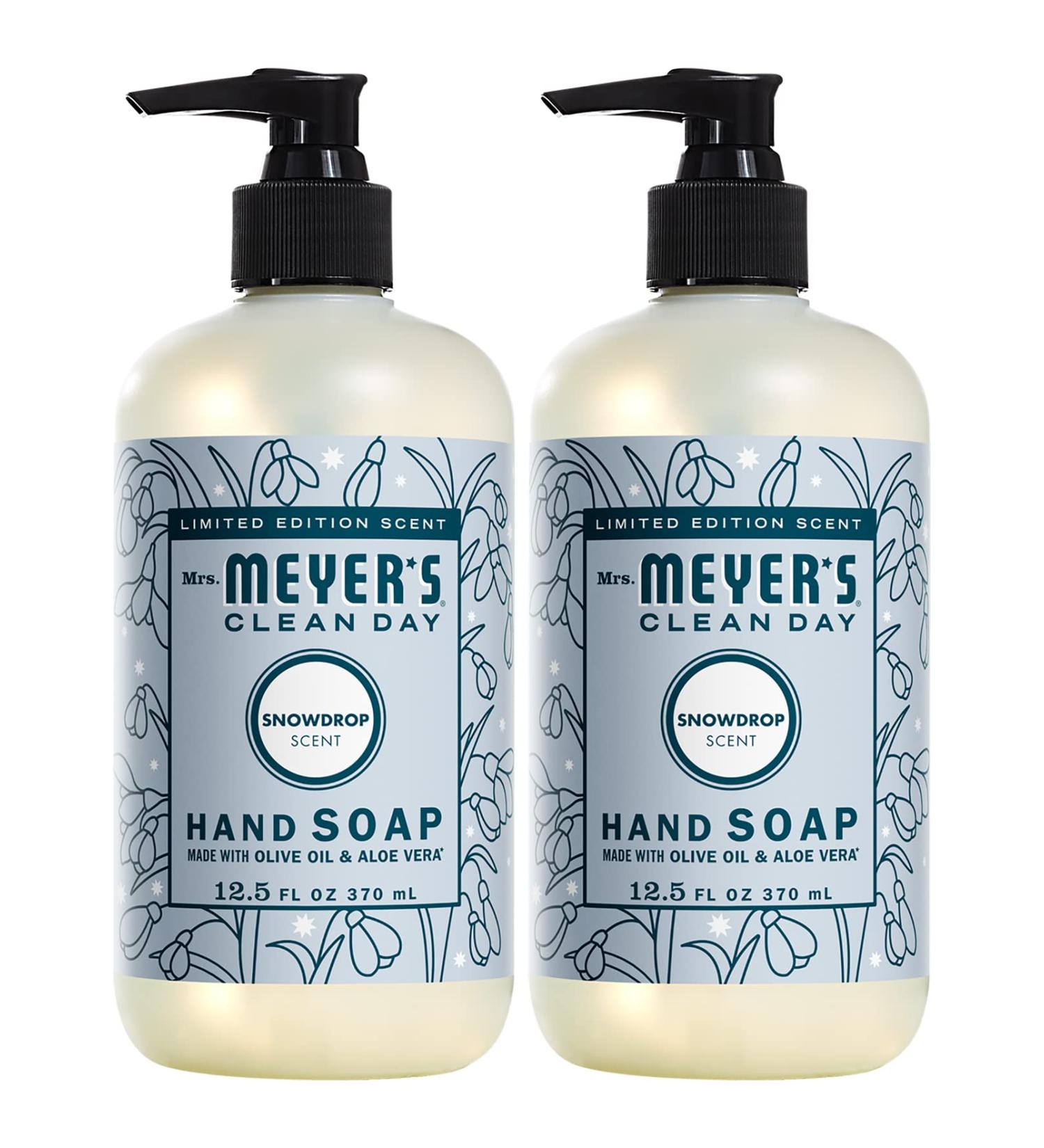 Mrs. Meyer's Snowdrop Liquid Hand Soap 12.5 OZ (Pack of 2) - Buy Online on GoSupps.com