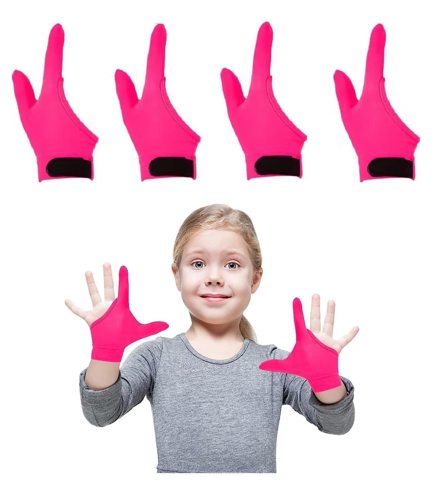 4 Pieces Children's Thumb Sucking Protective Gloves 2 Finger (5-13 Years) Children Stop Sucking Their Thumbs and Biting Their Fingers (red) Pink - Buy Online on GoSupps.com