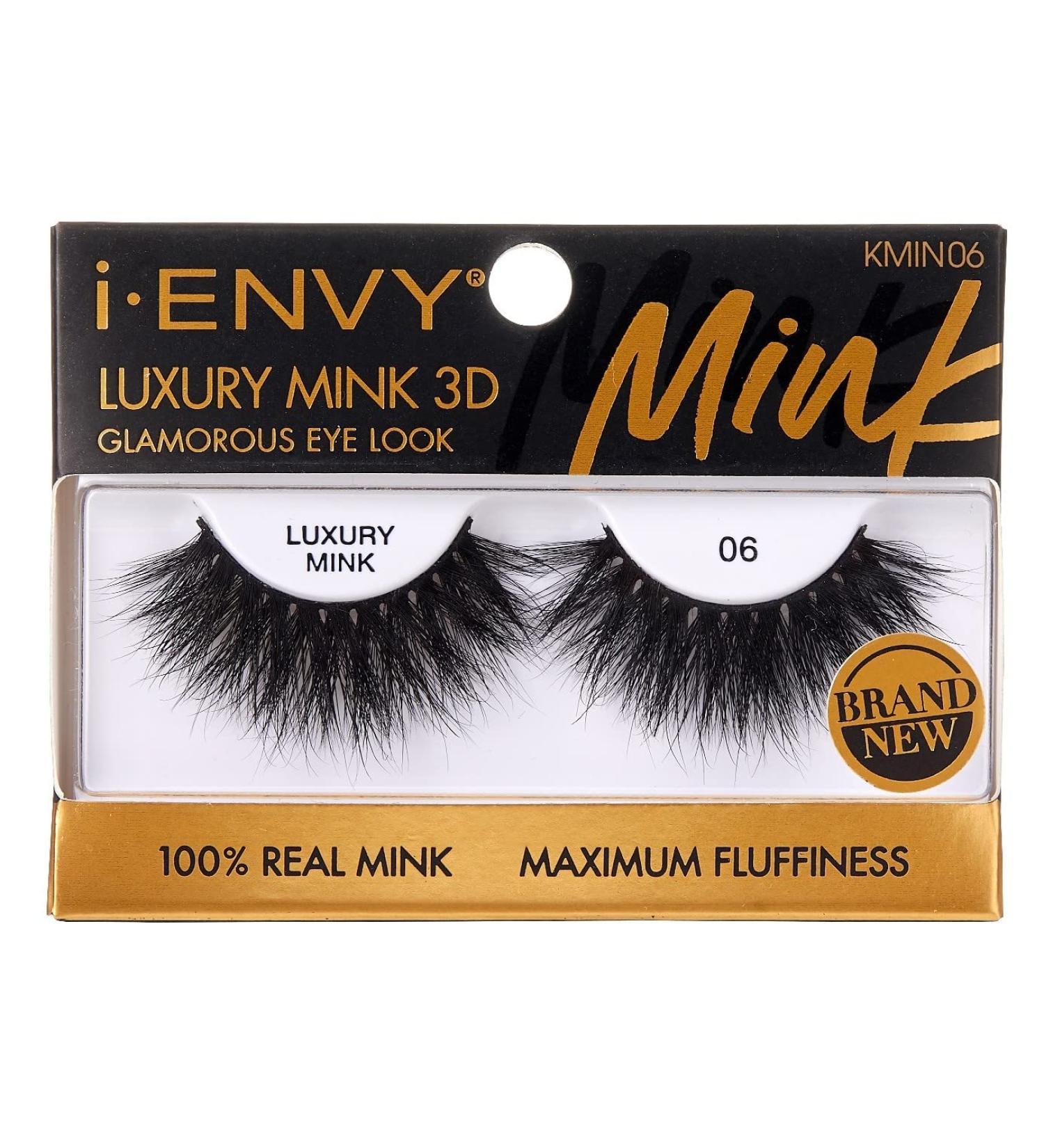 Kiss I Envy Luxury Mink 3D 06 Lashes - Premium Quality False Eyelashes for Stunning Looks | International Shipping Available - Buy Online on GoSupps.com