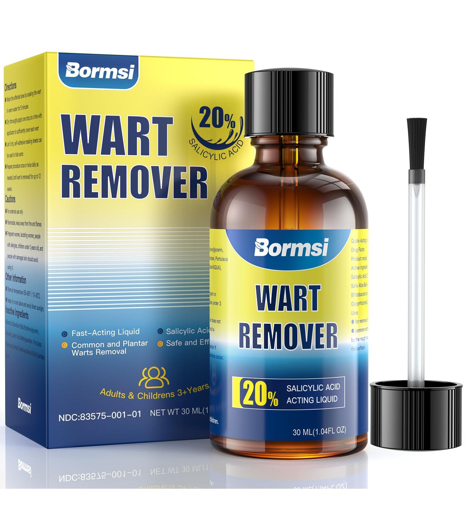 Maximum Strength Wart Remover with Salicylic Acid - Fast-Acting Treatment for Plantar Common & Flat Warts - Safe for Children & Adults - 30ml - Buy Online on GoSupps.com