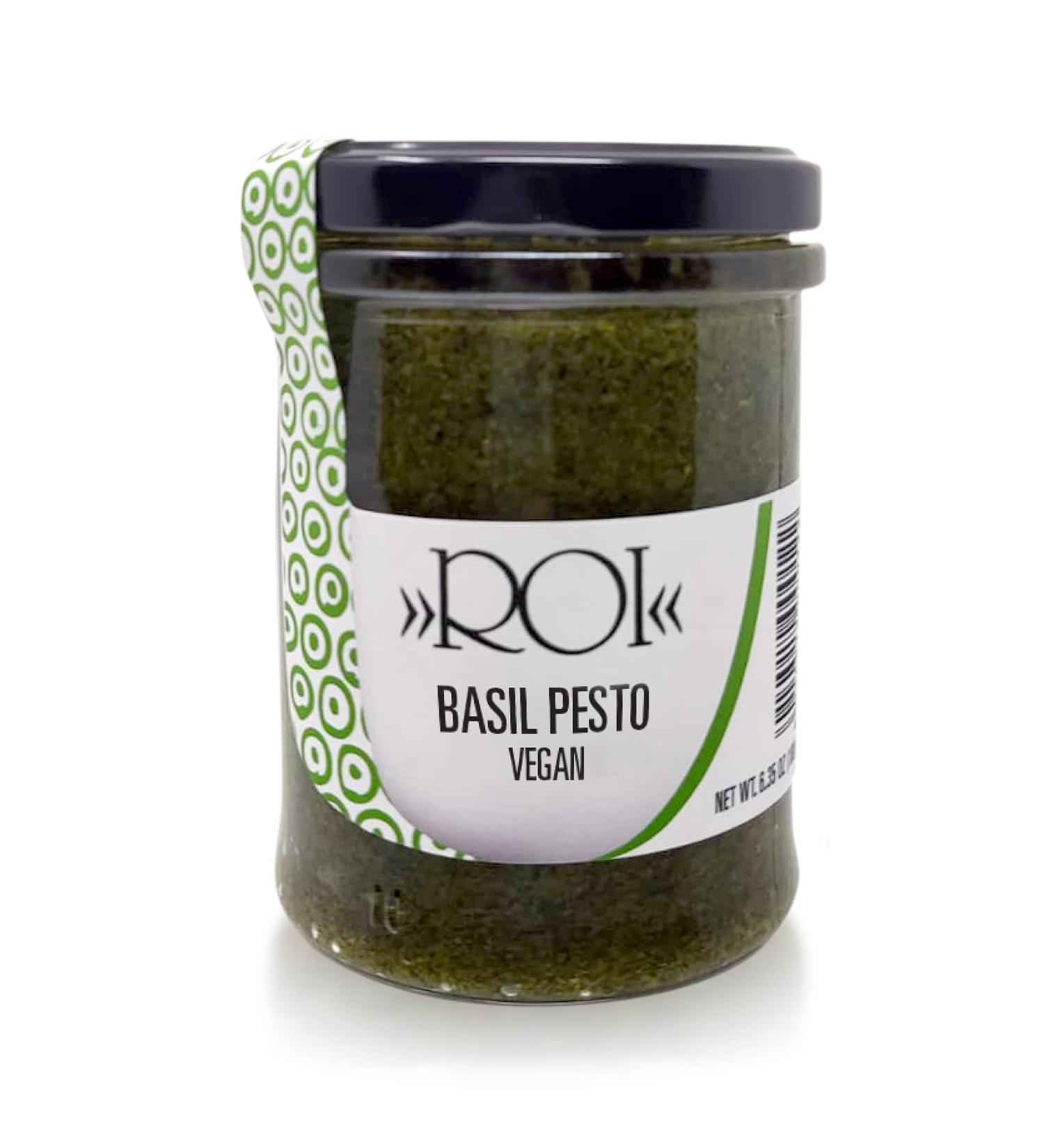ROI Ligurian Basil Pesto - Vegan, Gluten-Free, Keto Friendly - Non-GMO, Made in Italy - 6.3 oz - Buy Online on GoSupps.com