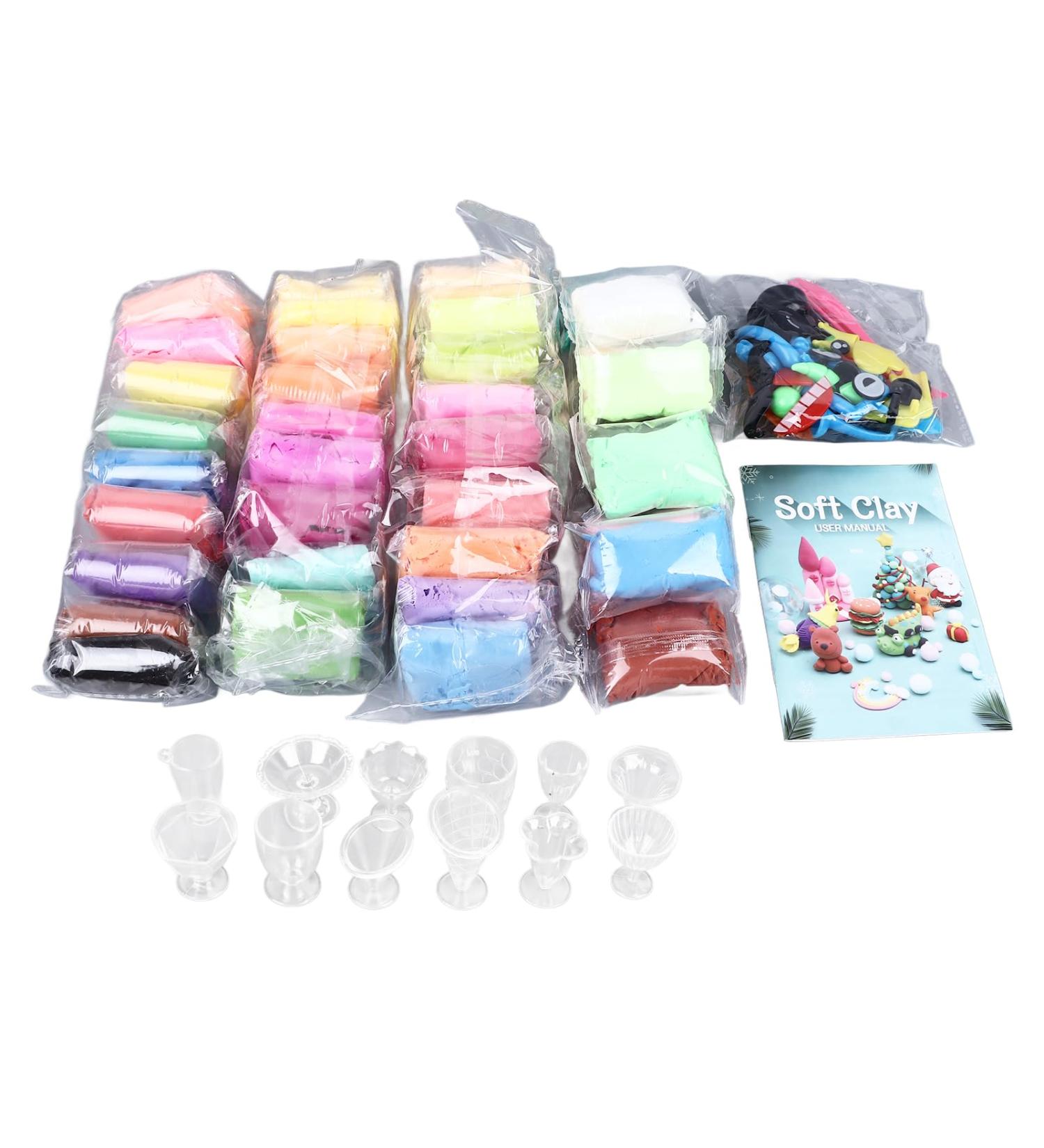 Gonyscag Air Dry Clay 36 Colors Safe Eco Friendly Hand Eye Coordination Magical Kids Clay with Sculpting Tools for Game Creation - Buy Online on GoSupps.com