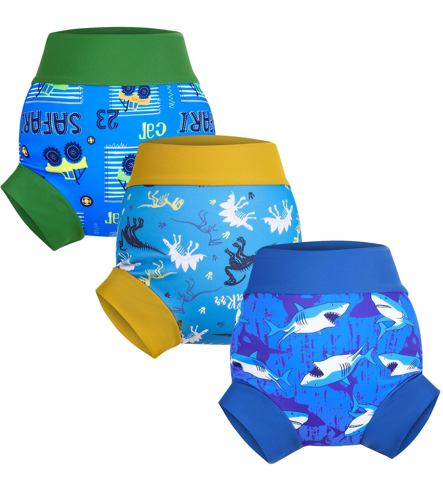 Flyish Direct Reusable Swimming Diaper for Babies | Waterproof Swim Diaper for Boys & Girls S/4T & L/4T - Perfect for Pool & Beach - Buy Online on GoSupps.com