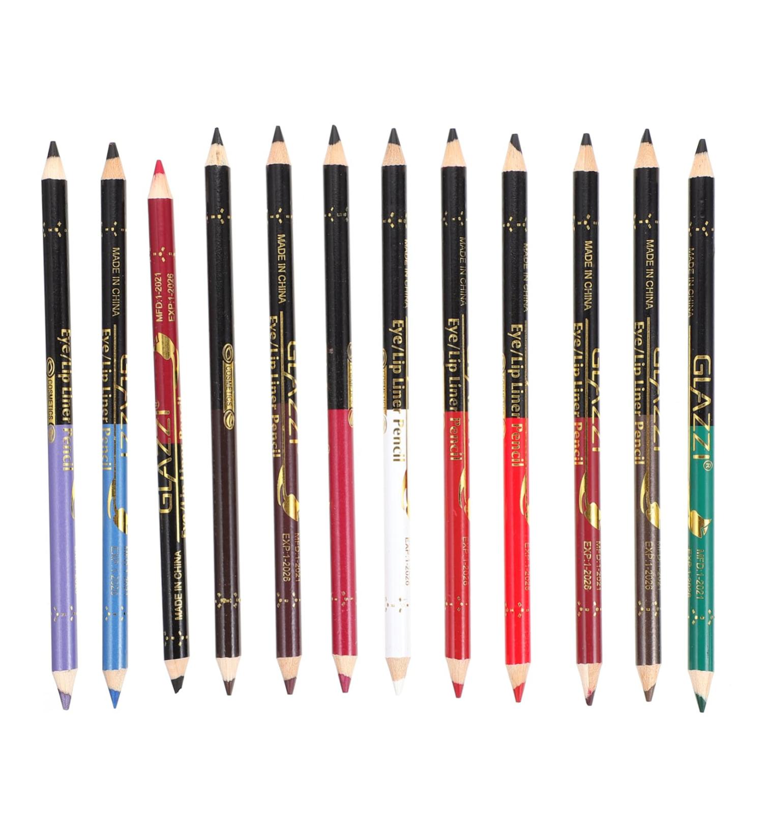 Mikinona 12pcs Lip Liner Eyeliner Makeup Lipliner Eyebrow Pencil Makeup Accessory Lipliner Pencil Wooden - Buy Online on GoSupps.com