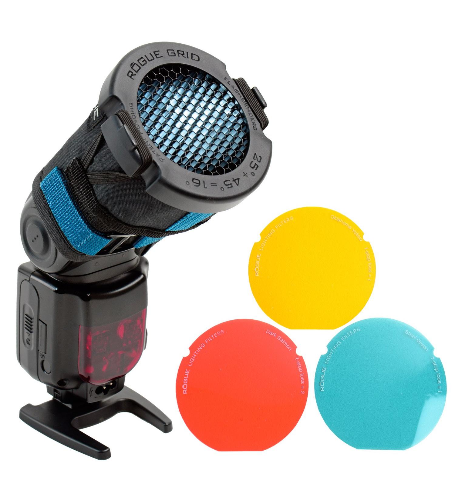 Rogue 3-in-1 Flash Grid System with 3-Gel Set Black | Versatile Lighting Modifier - Buy Online on GoSupps.com