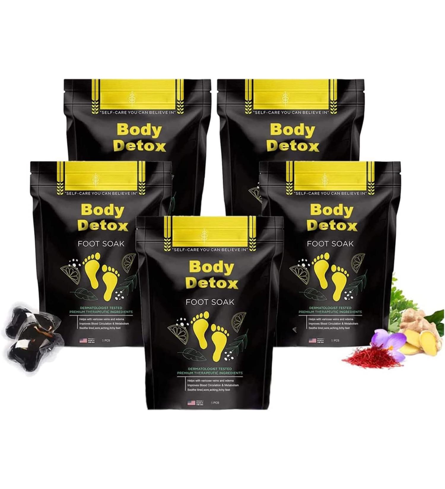 Herbal Detox&shaping Cleansing Foot Soak Beads Slimwe Body Detox Foot Soak Herbal Foot Cleansing Soak Beads for Foot Care (5 Box) - Buy Online on GoSupps.com