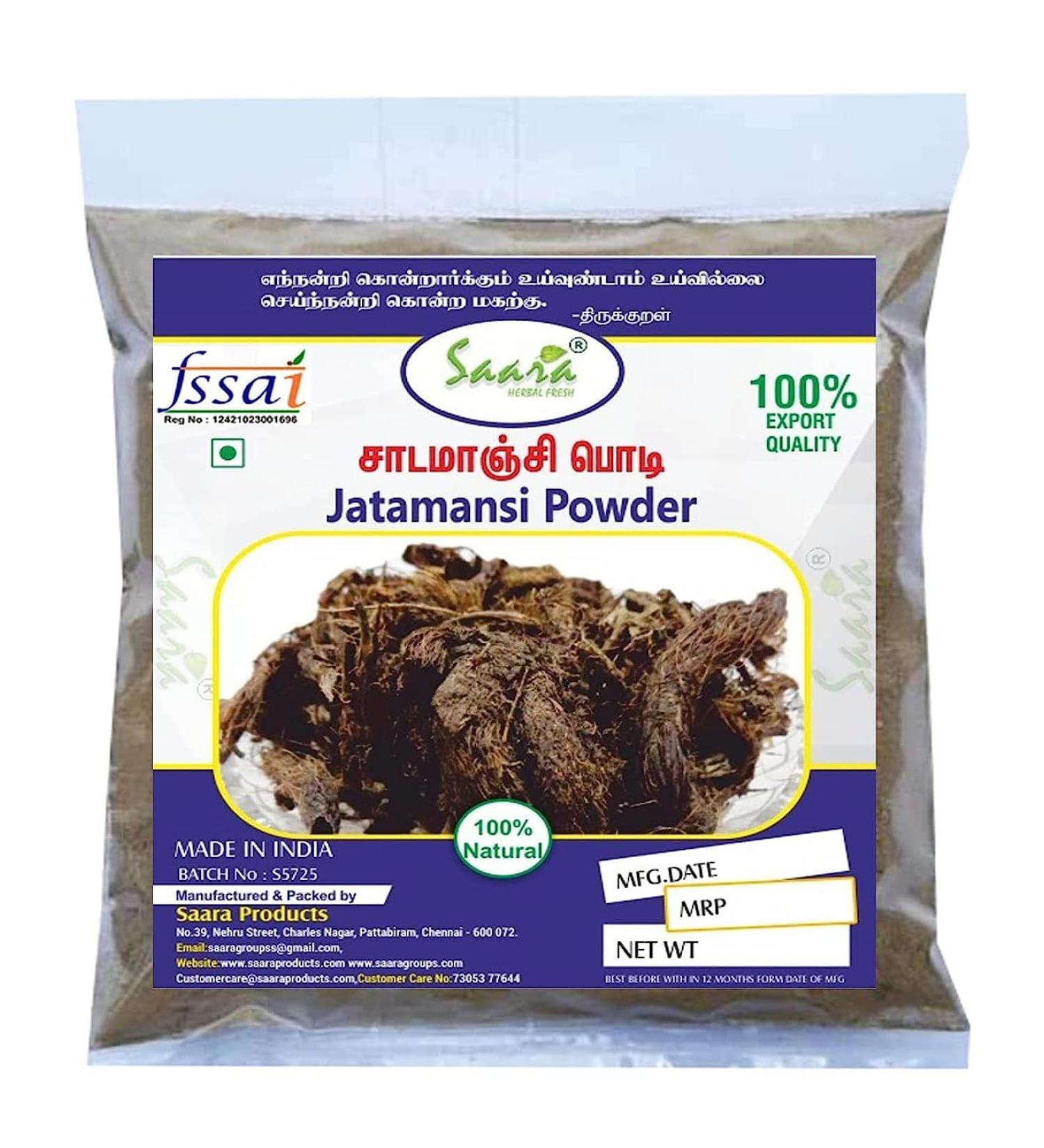 Organic Jatamansi Powder for Hair & Skin Care 50g | Natural Baalchad Powder | Nardostachys Jatamansi | Balchar Powder - 1x50g - Buy Online on GoSupps.com