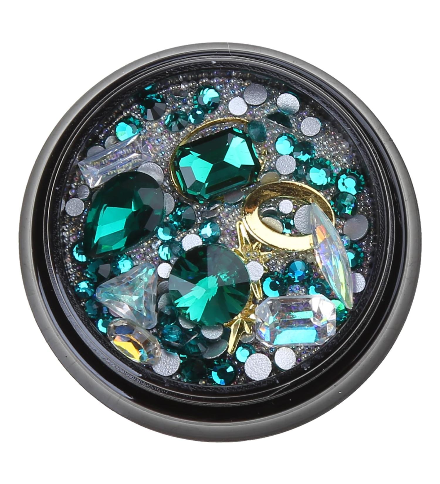 FEIlei Clear Crystal Nail Rhinestones 3D Nail Gems Nail Diamonds Metal Nail Studs - Buy Online on GoSupps.com