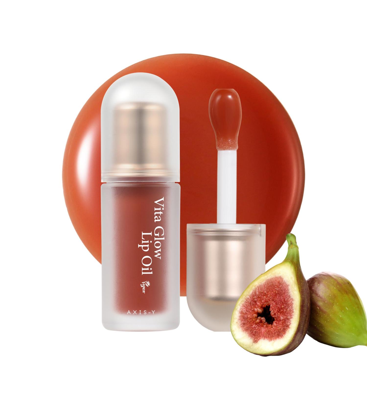 AXIS-Y Vita Glow Lip Oil with Vitamin E & Ceramide - Nourishing & Revitalizing Dry Chapped Lips with Long Lasting Moisturization - Vegan Korean Skin Care Lip Treatment - 0.13 fl. oz. (Cozy Fig) - Buy Online on GoSupps.com