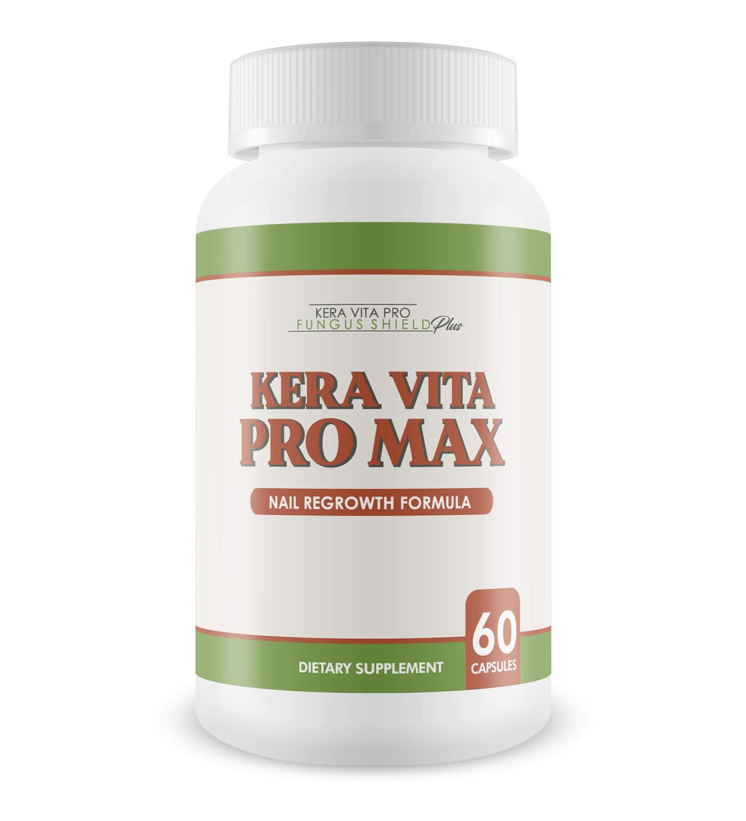 Keravita Pro Max - Fungus Nail Regrowth Formula - 60 Capsules for Strong & Healthy Nails, Restore Thickness & Clarity, Defend Against Future Fungus Attacks - Buy Online on GoSupps.com