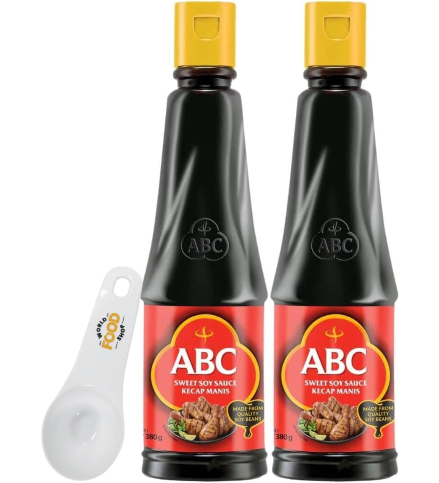 ABC Kecap Manis Sweet Soy Sauce 275ml Pack of 2 with World Food Shop - Indonesian Flavour Sweet and Savoury Versatile Cooking Essential - Buy Online on GoSupps.com