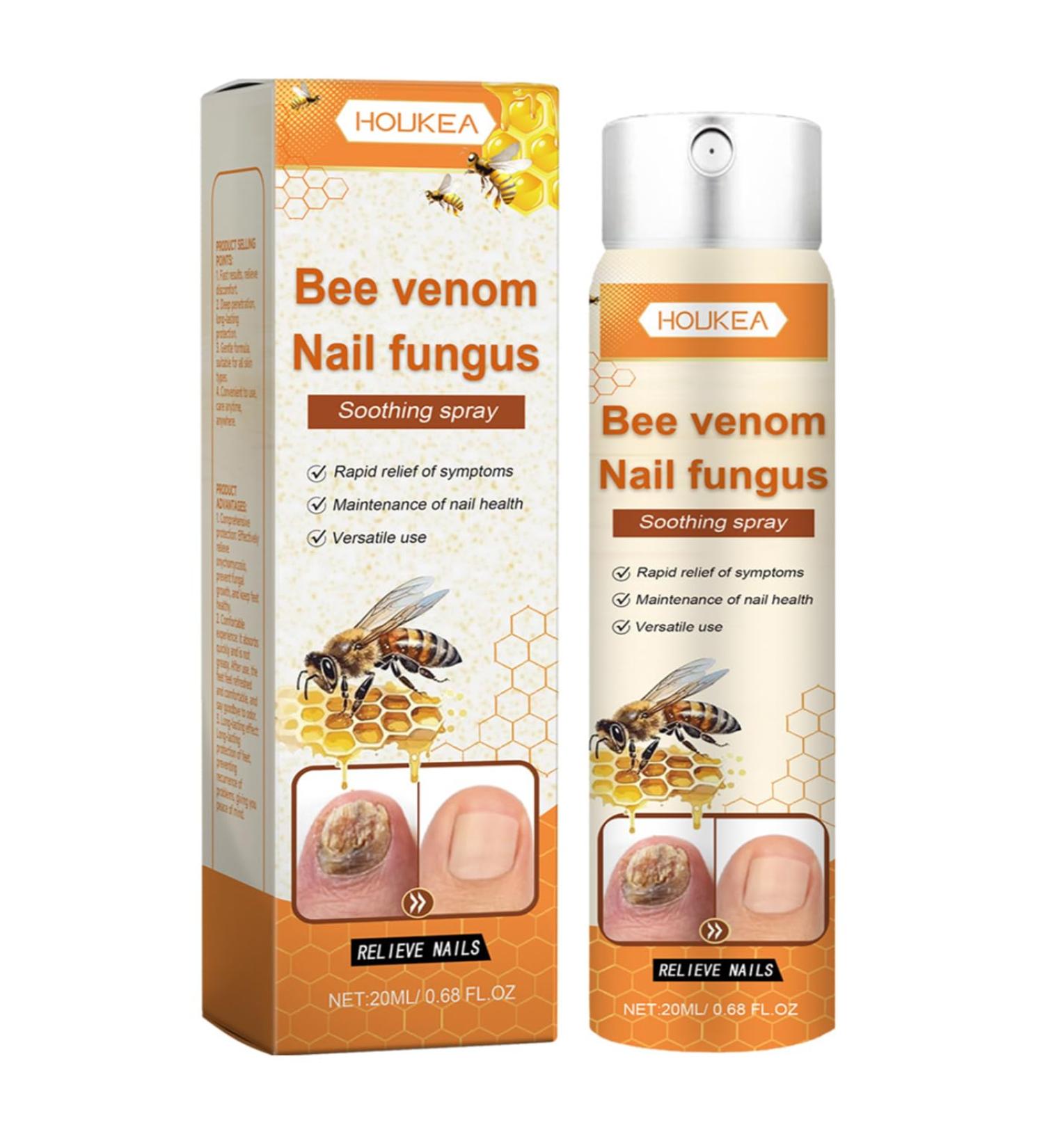 Bee Venom Nail Fungus Soothing Spray - Extra Strength Toenail Treatment (20ml) | Natural Nail Fungus Relief - Buy Online on GoSupps.com