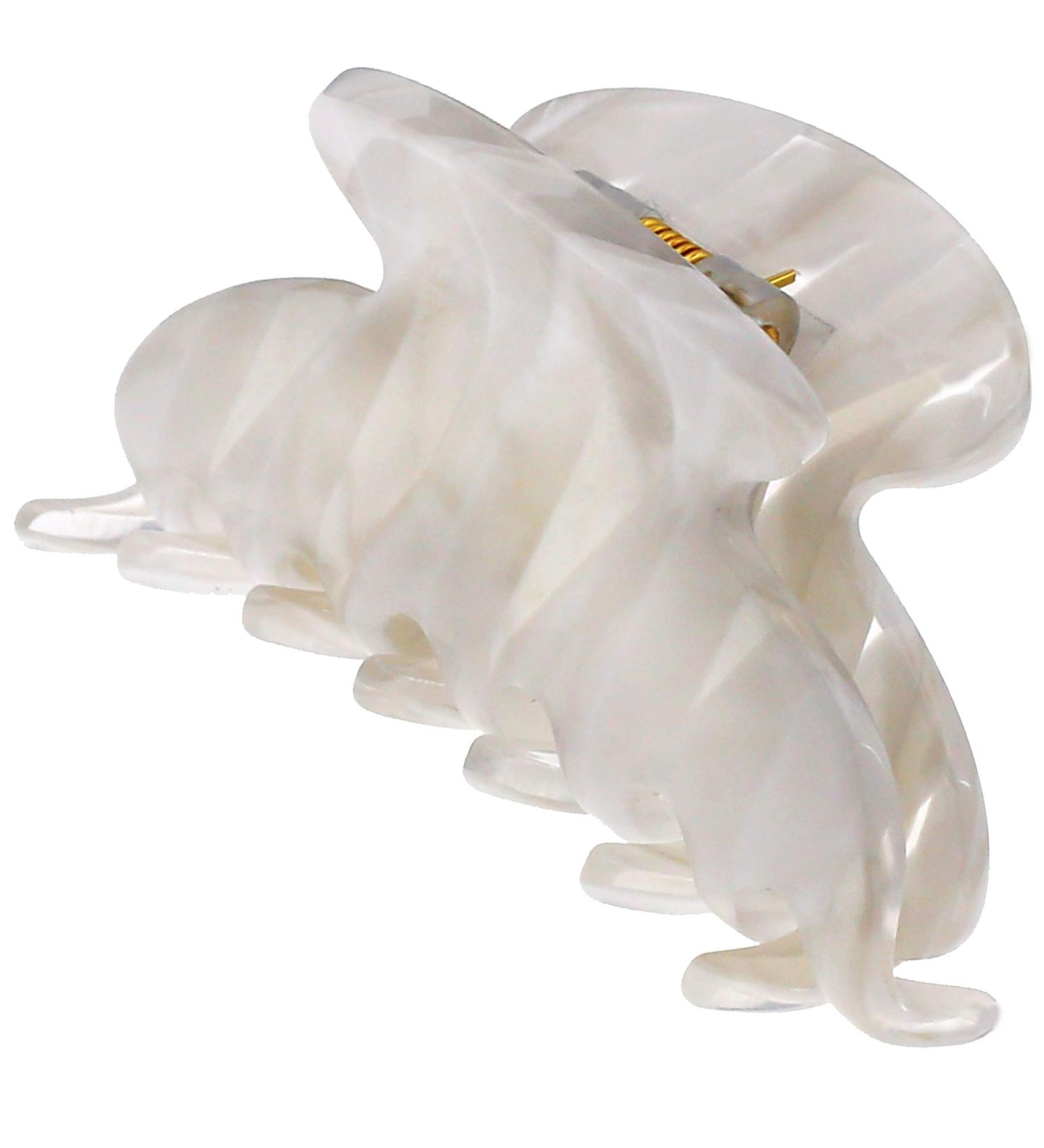 Camila Paris CP3065 French Handmade Hair Clip - Small White Girls Claw Jaw Clip, Durable Styling Accessory for Women, Strong Hold, No-Slip Grip - Made in France (2 Inch) - Buy Online on GoSupps.com