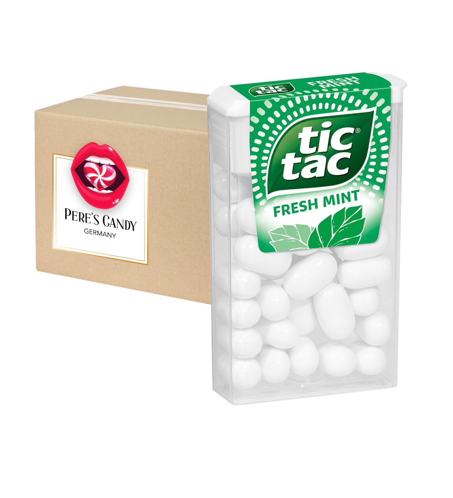 Buy Tic Tac Sweets Mint Taste 24 Pack | Refreshing Mint Treats | Pere's Candy Gift Box - Buy Online on GoSupps.com