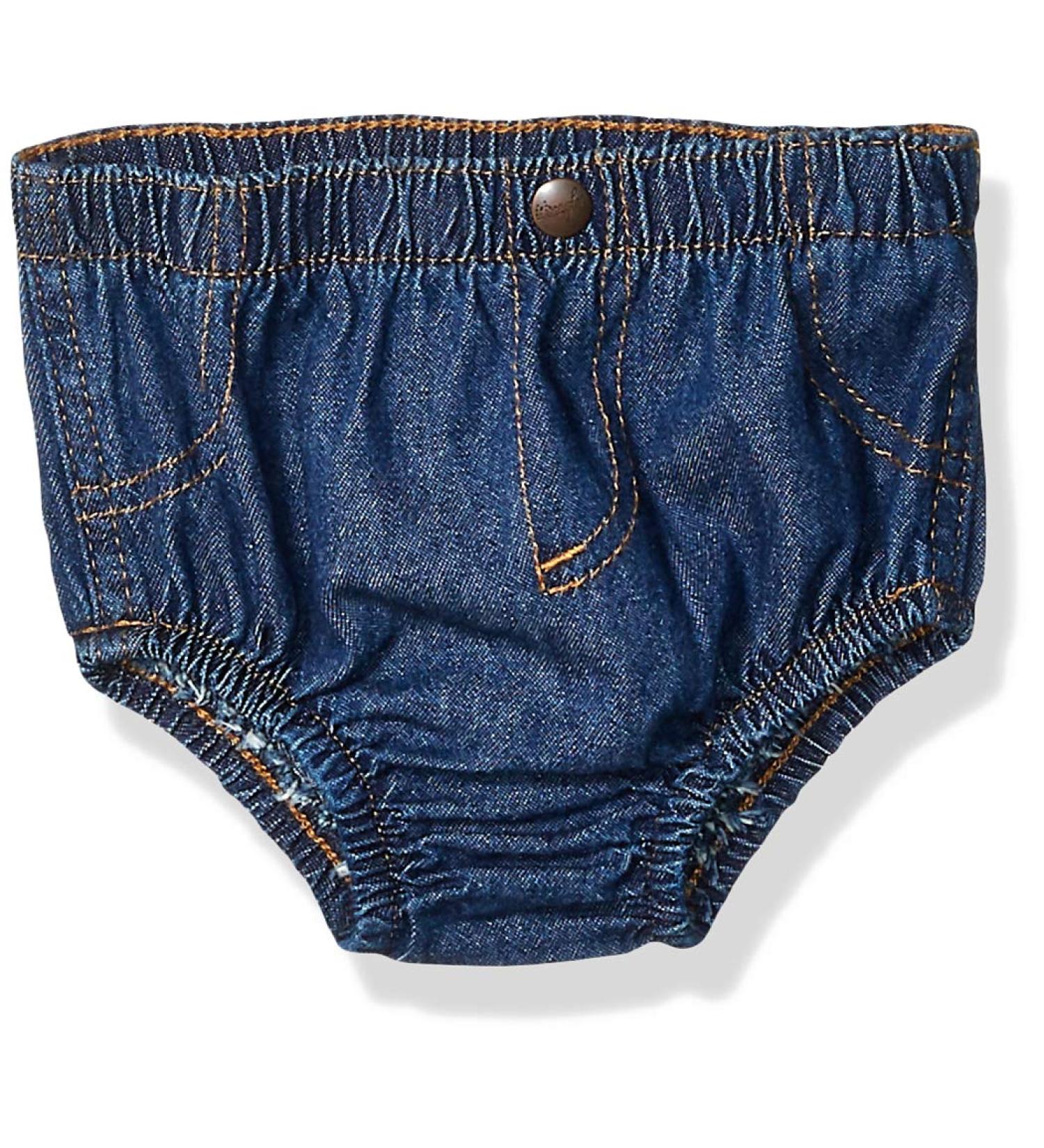 Wrangler Baby Boys' Diaper Cover 24 Months Washed Indigo