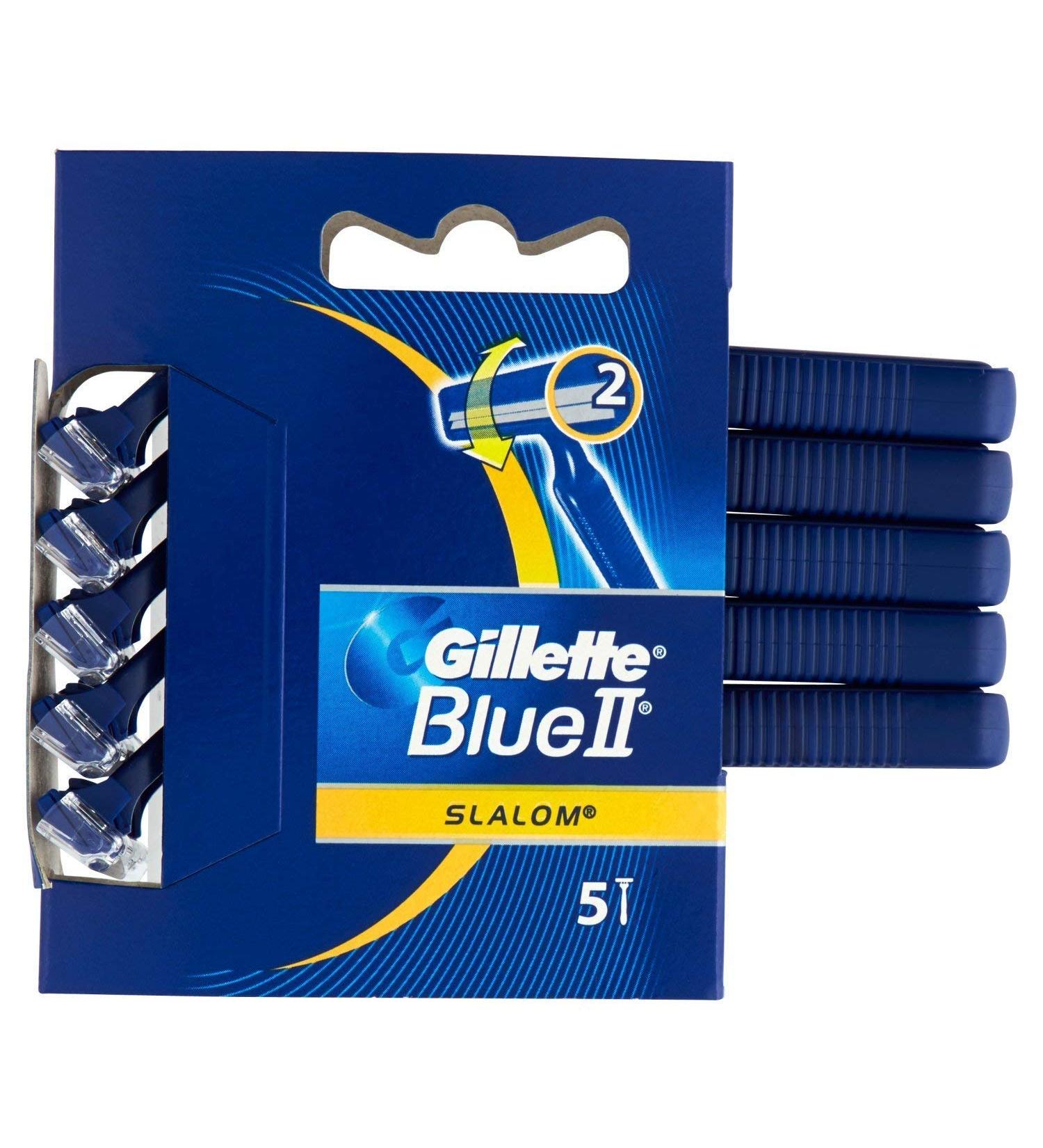 Buy Gillette Blue II Disposable Slalom Comfort Blades - International Shipping Available | Best Prices on Razor Blades - Buy Online on GoSupps.com