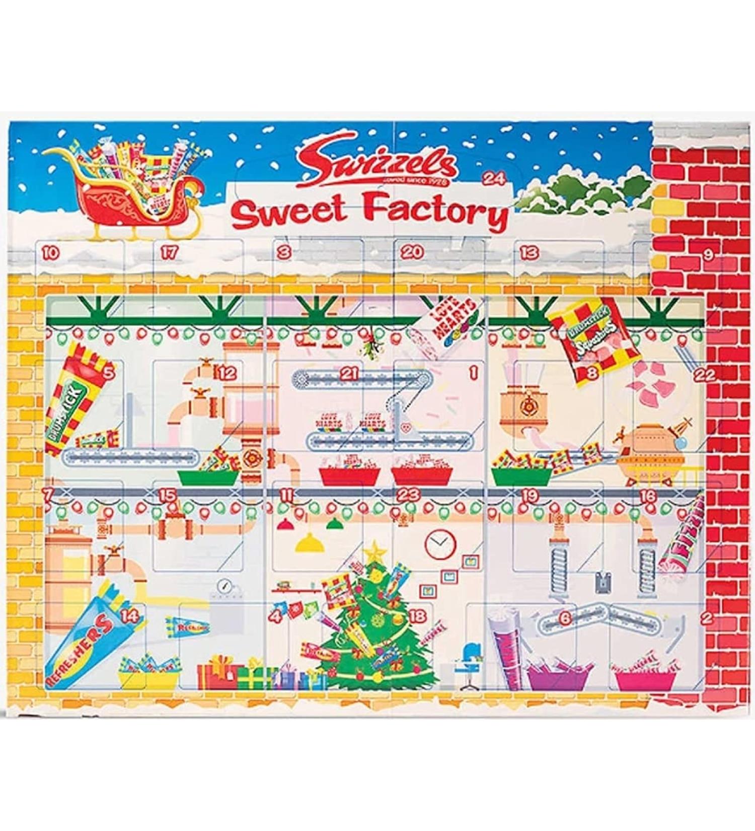 Swizzels Christmas Advent Calendar 220g with a Free Kids Christmas Stickers - Buy Online on GoSupps.com