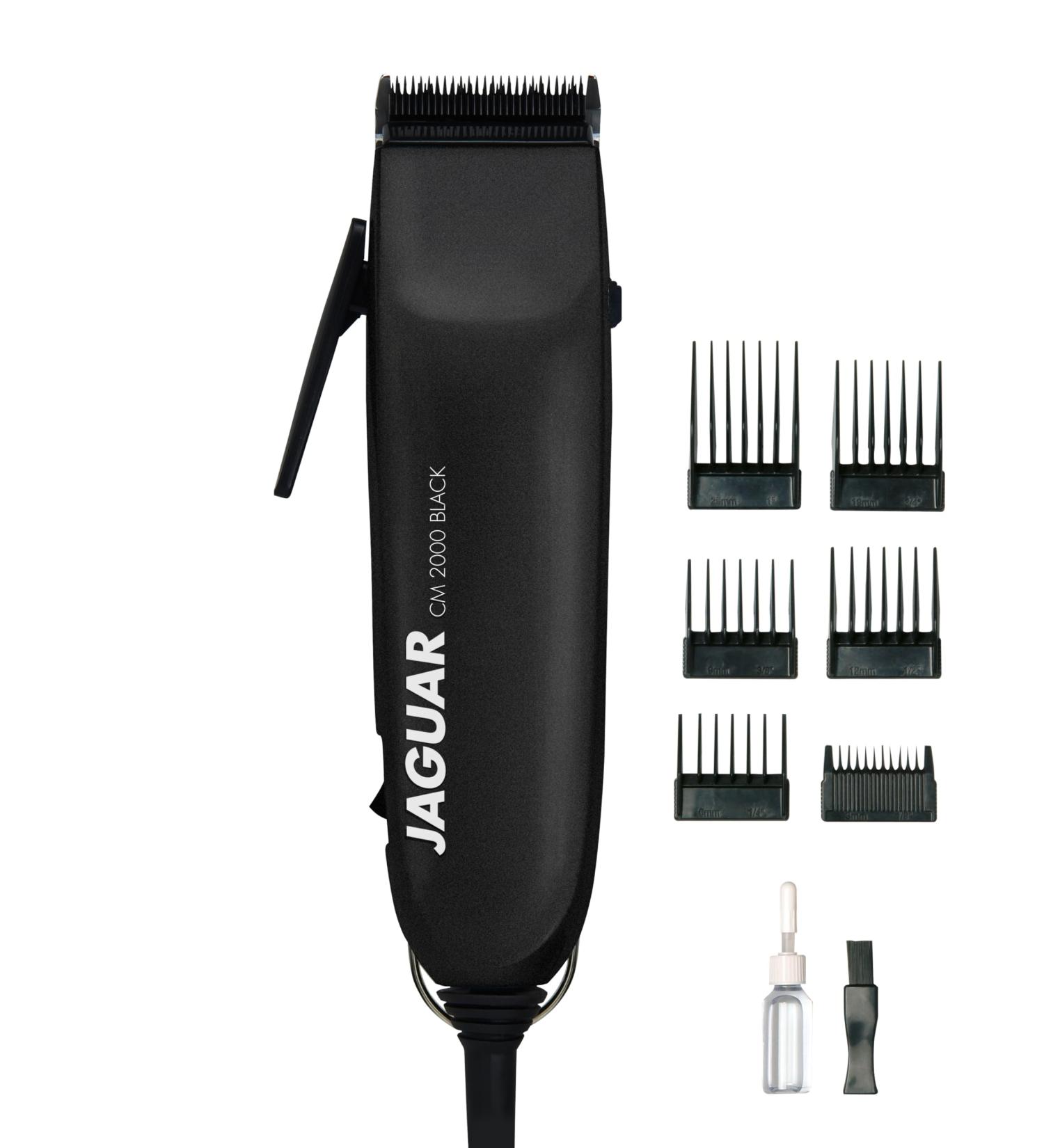 Jaguar Hair Clipper CM 2000 Black | Professional Hair Clipper for Mains Operation incl. Attachment Comb Set & Quick-fit System | from The Professional for You - Buy Online on GoSupps.com