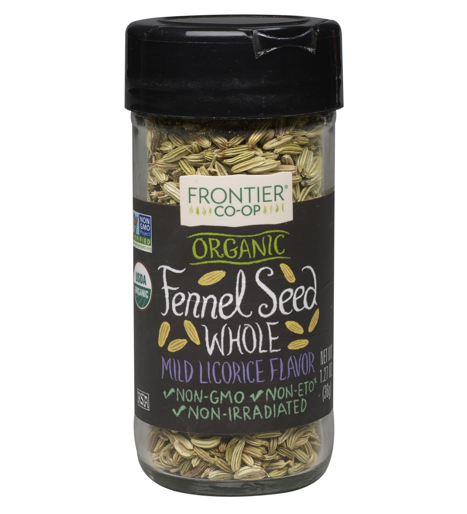 Frontier Natural Products Fennel Seed  Og  Whole  1.27-Ounce - Buy Online on GoSupps.com