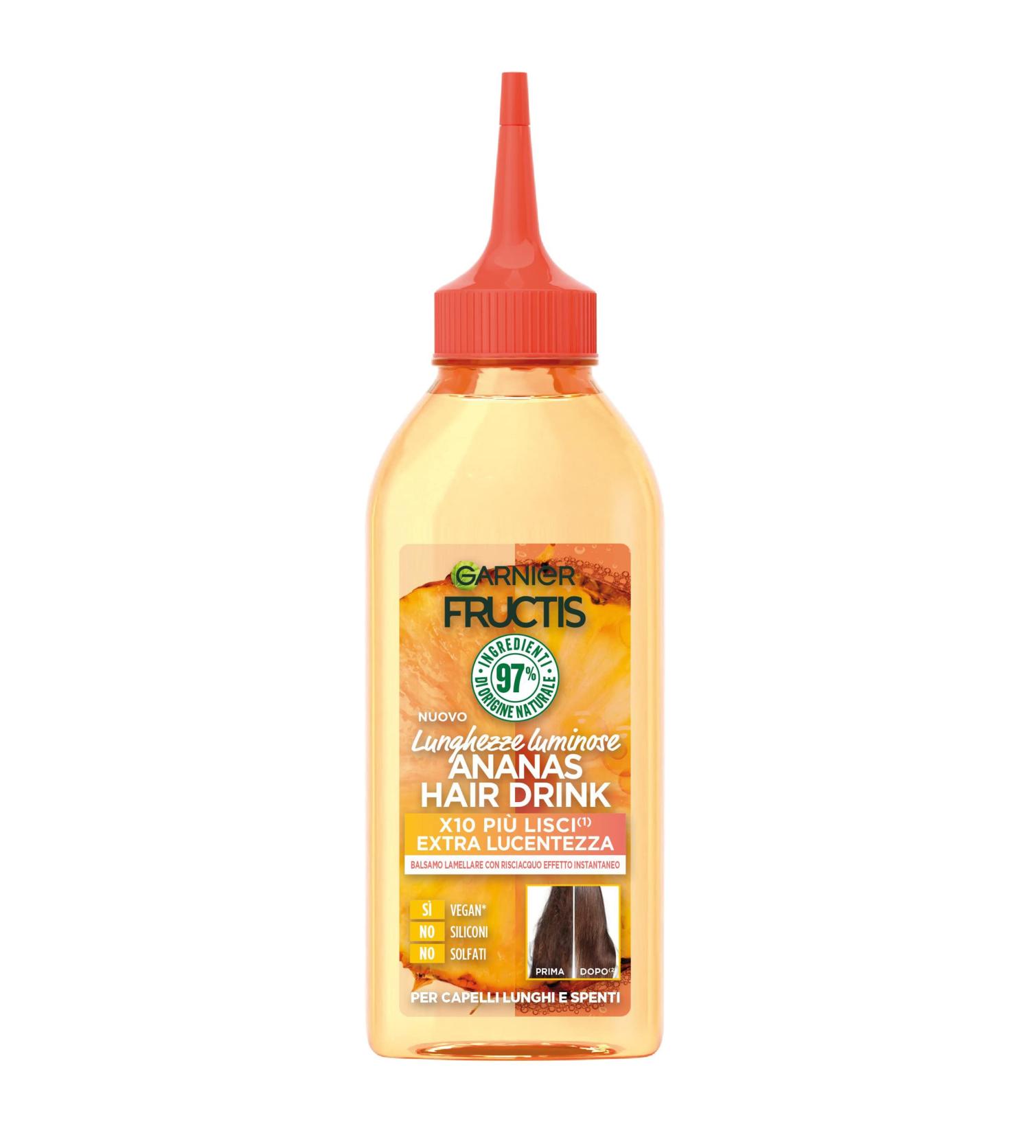 Garnier Garnier Fructis Pineapple Hair Food Lamellar Balm to add shine to long and dull hair formula with 97% naturally derived ingredients 200 ml