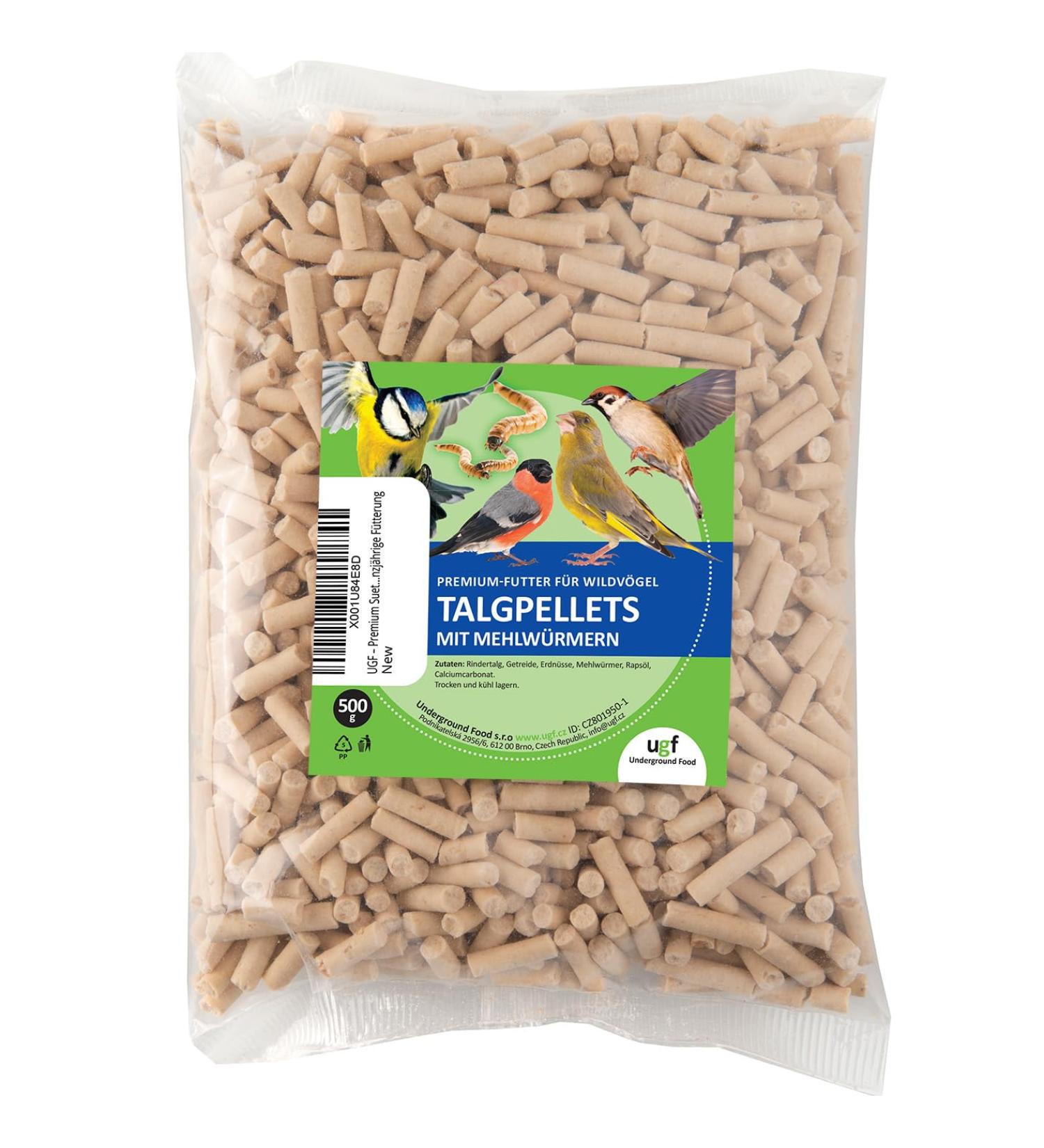 UGF Premium Suet Pellets with Mealworms - All-Year Round Wild Bird Food for Optimal Nutrition - Buy Online on GoSupps.com