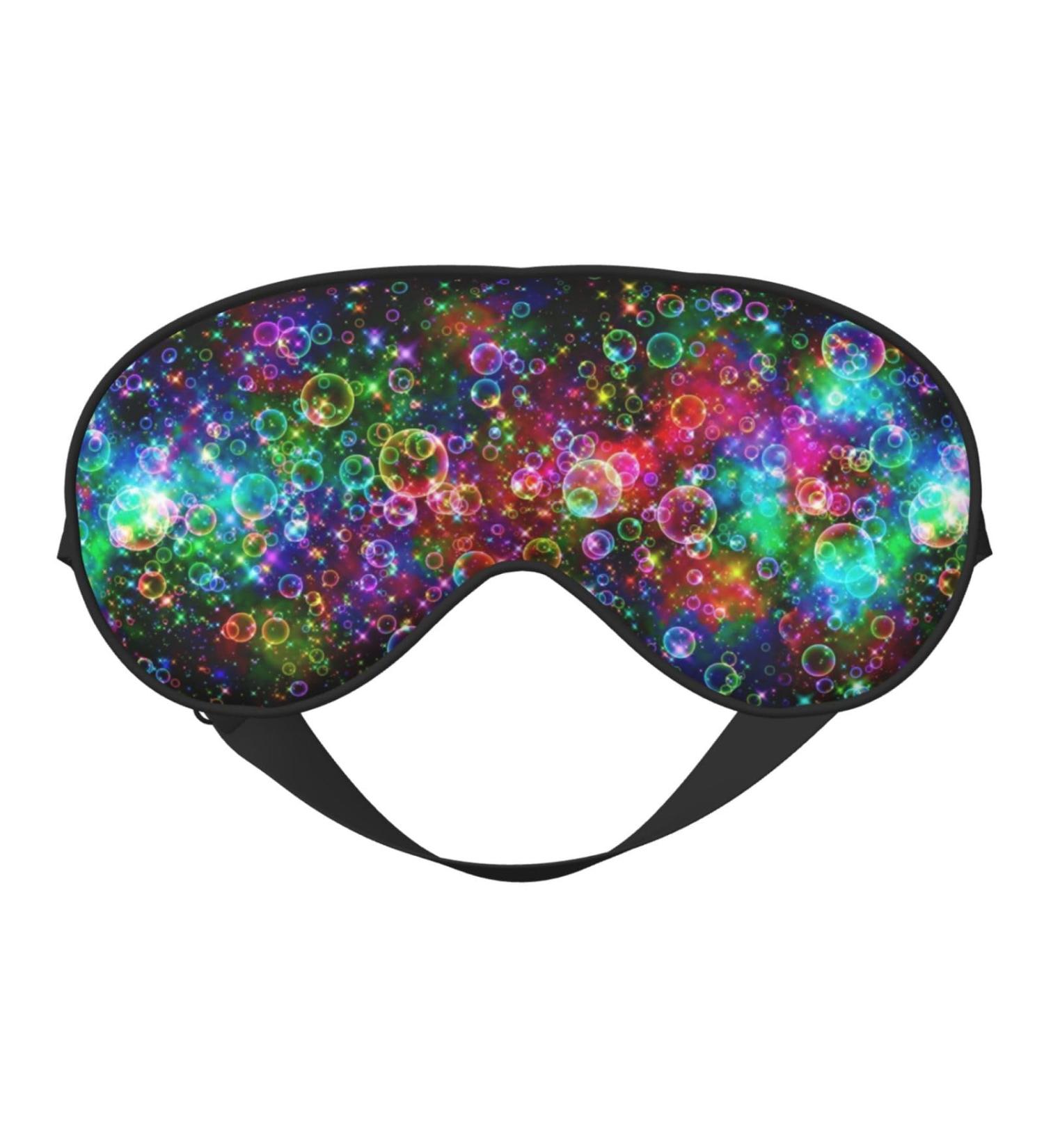 Bright Colorful Art Print Unisex Sleep Mask - Double-Sided Eye Mask for Sound Sleep & Skin Care - Buy Online on GoSupps.com