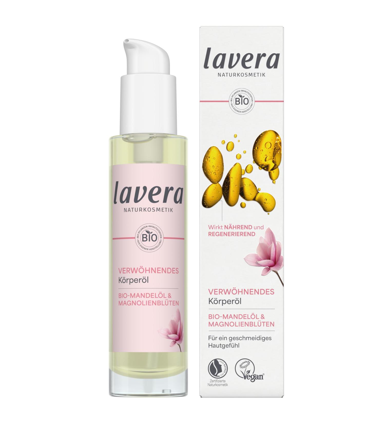  lavera lavera Body Oil Soothing Skin Feeling Supple Regenerating Moisturizing Vegan Natural Cosmetics 100ml - Buy Online on GoSupps.com