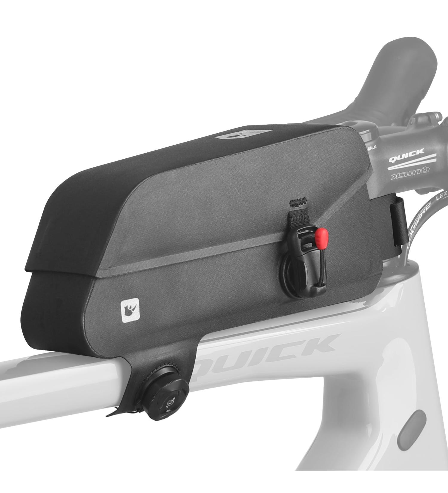 Rhinowalk Magnetic Lock Waterproof Bike Frame Bag | Front & Top Tube Pocket | Black Bicycle Accessories - Buy Online on GoSupps.com