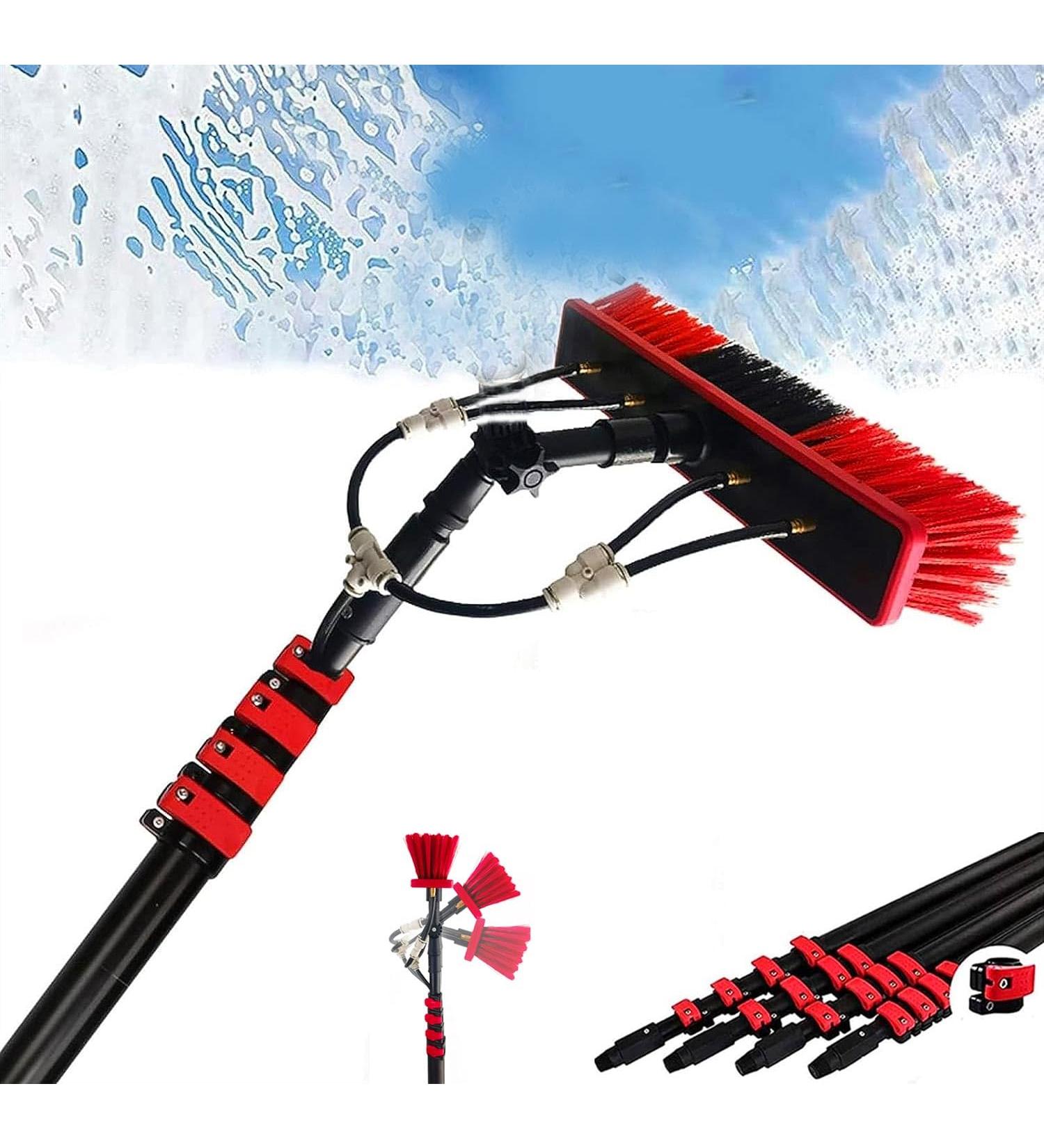 Professional 9M Window Cleaning Pole with 55cm Brush Head & Squeegee - Buy Online on GoSupps.com