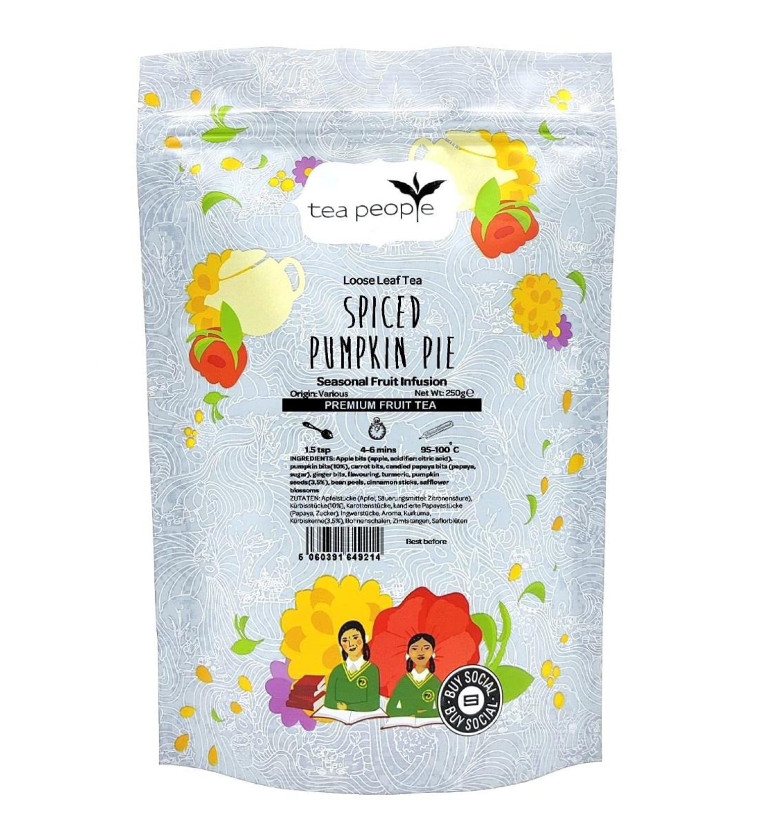 Tea People Spiced Pumpkin Pie - 250g resealable pouch - Buy Online on GoSupps.com