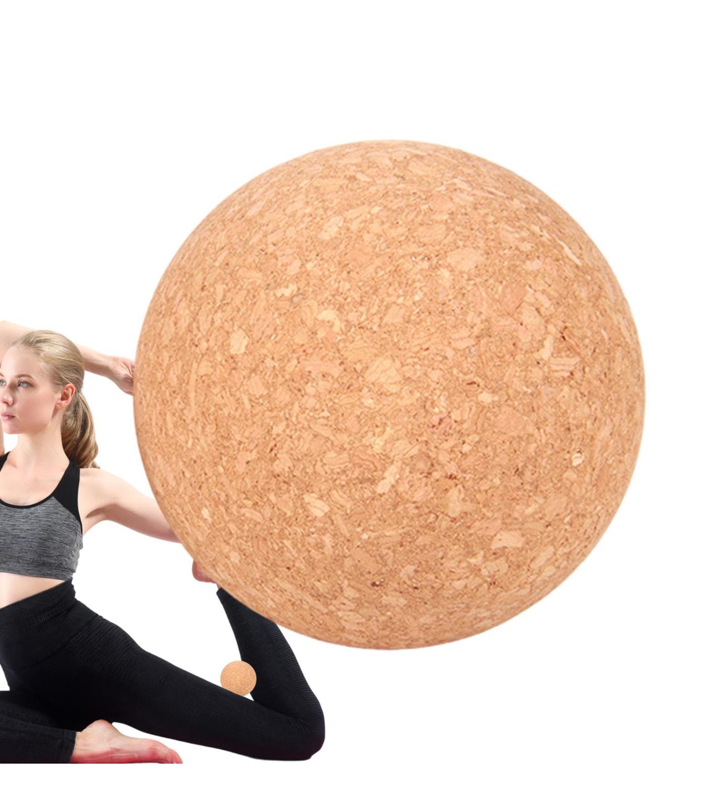 Foot Massager Cork Ball - Trigger Point Therapy & Muscle Relief - 6cm Yoga & Pilates Massage Ball - Buy Online on GoSupps.com