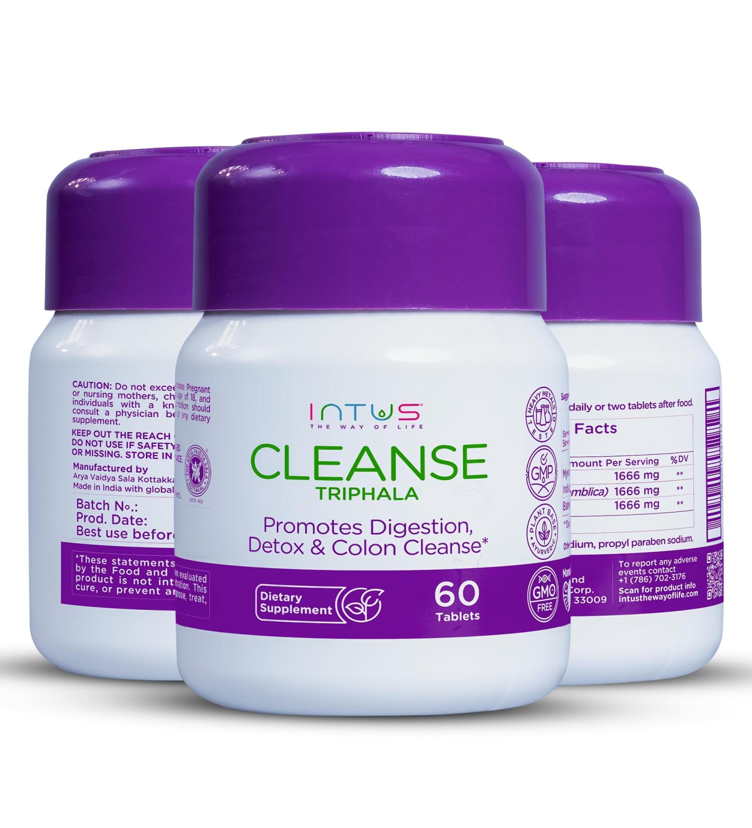 15 Day Colon Cleanse by Intus - Advanced Gut & Stomach Relief for Men & Women - 60 Tablets - International Shipping Available - Buy Online on GoSupps.com