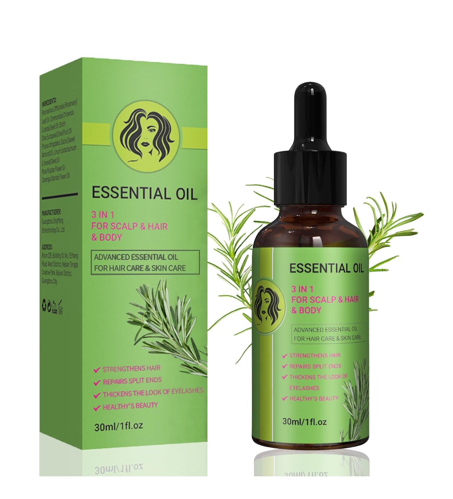 Rosemary oil hair hair oil against hair loss accelerate hair growth: effective rosemary oil for improved hair growth and scalp care