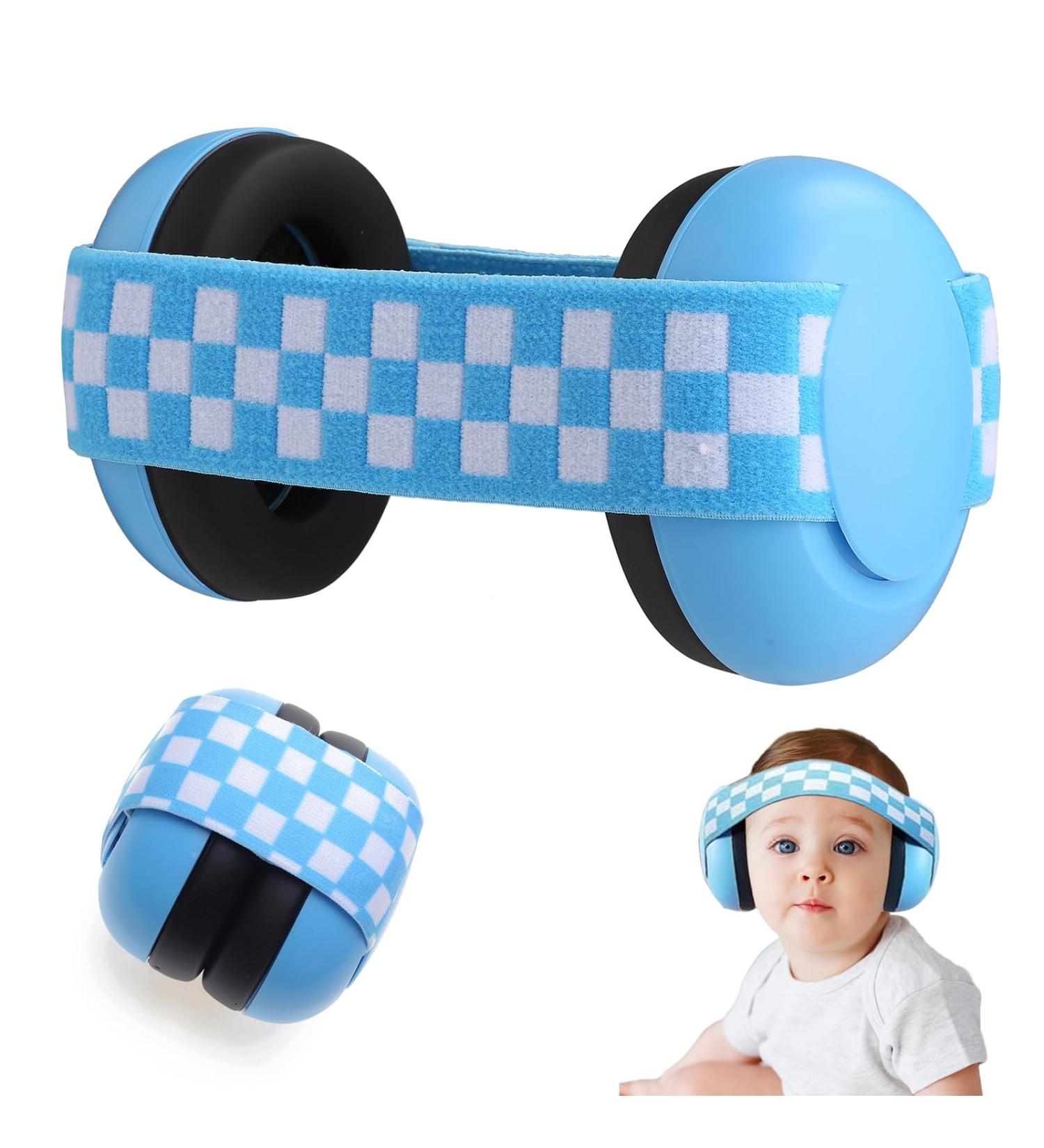 Golgner Ear Protection for Newborns & Toddlers | Noise Suppression for Babies 0-36 Months | Foldable Hearing Protection in Blue - Buy Online on GoSupps.com