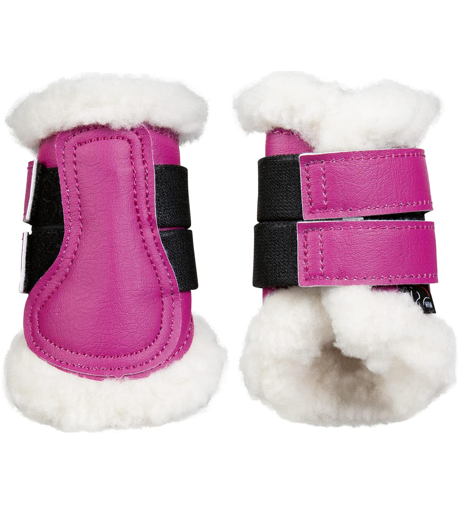 HKM 12734 Gaiters Comfort artificial leather teddy lining 1 pair Shetty Mini Shetty Shetty Cranberry