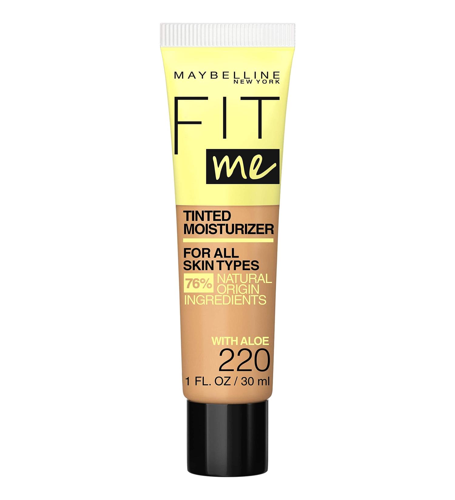 Maybelline Fit Me Tinted Moisturizer Natural Coverage Face Makeup 220 1 Count 1 Fl Oz (Pack of 1) 220 - Buy Online on GoSupps.com
