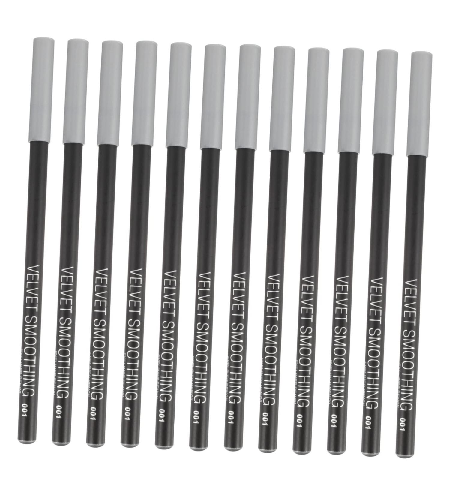 DOITOOL 12pcs Black Eyeliner 1 Eyeliner Pencil Waterproof Brow Pencil Makeup Beauty Supply Girl Tool Make up - Buy Online on GoSupps.com