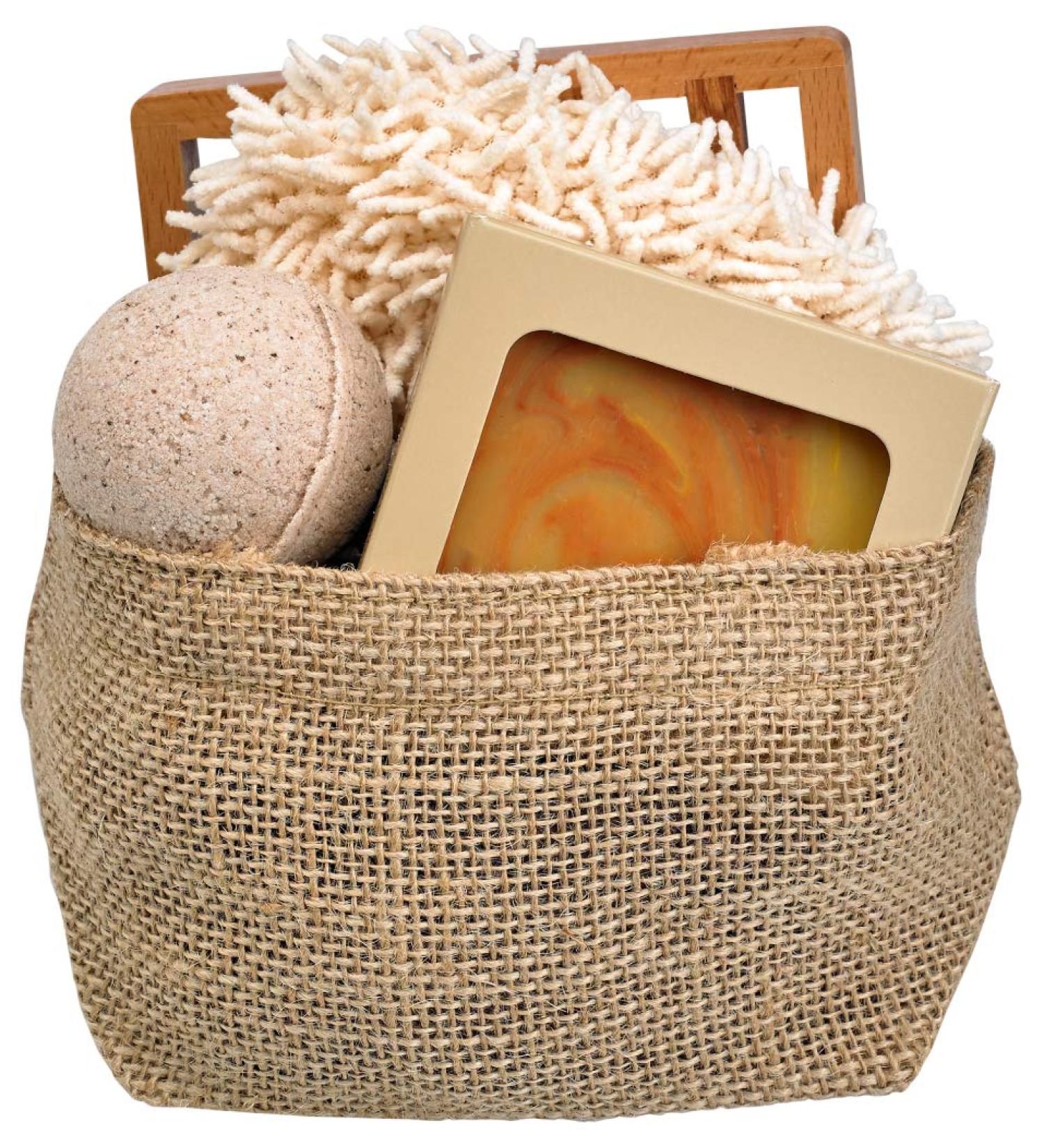 Fabulous Frannie All Natural Patchouli Gift Basket includes 4oz Soap 2.75 Bath Bomb Soap Dish and Soap Sponge