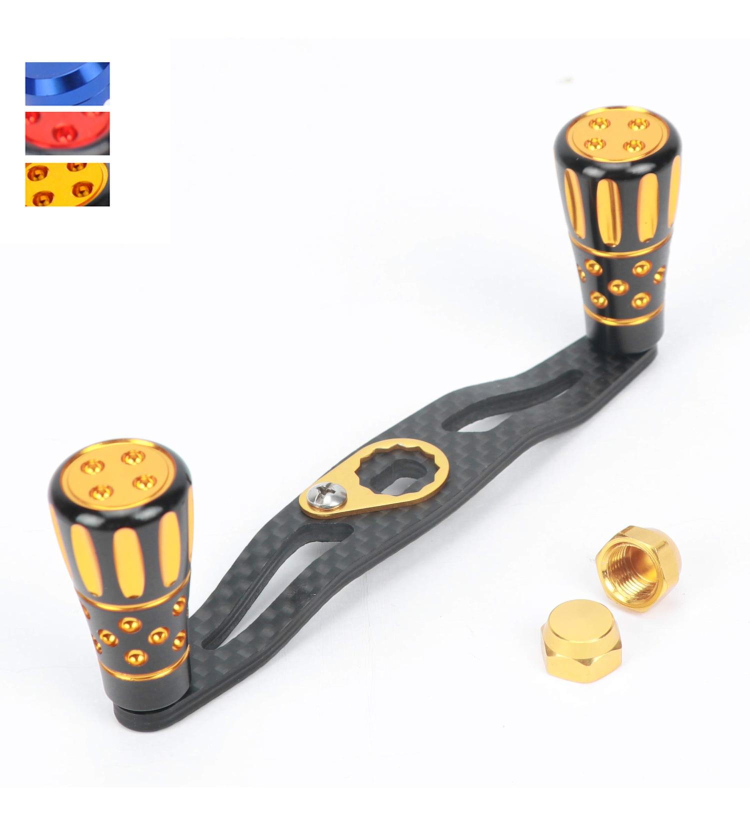 JEKOSEN Carbon Fiber Fishing Reel Handle Knobs - Replacement Accessories in Gold - Buy Online on GoSupps.com