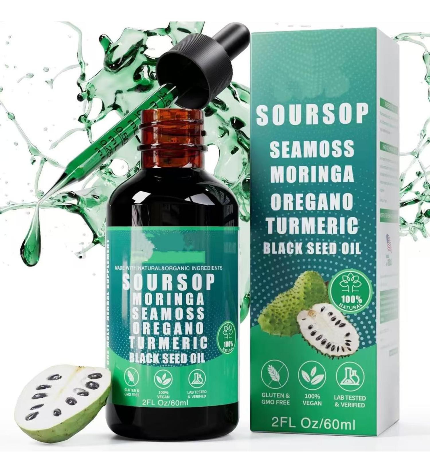 Soursop Natural Drops 10In1 Soursop Bitters Liquid Drops Herbal Extracts for Better Overall Health and Better Gut Health1PCS - Buy Online on GoSupps.com
